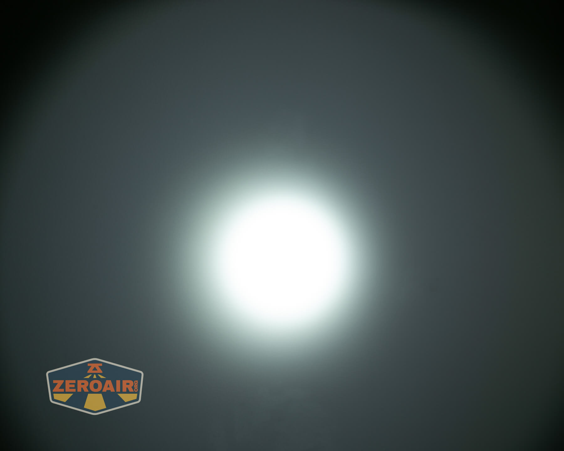 Acebeam K1 EDC flashlight beamshots on ceiling