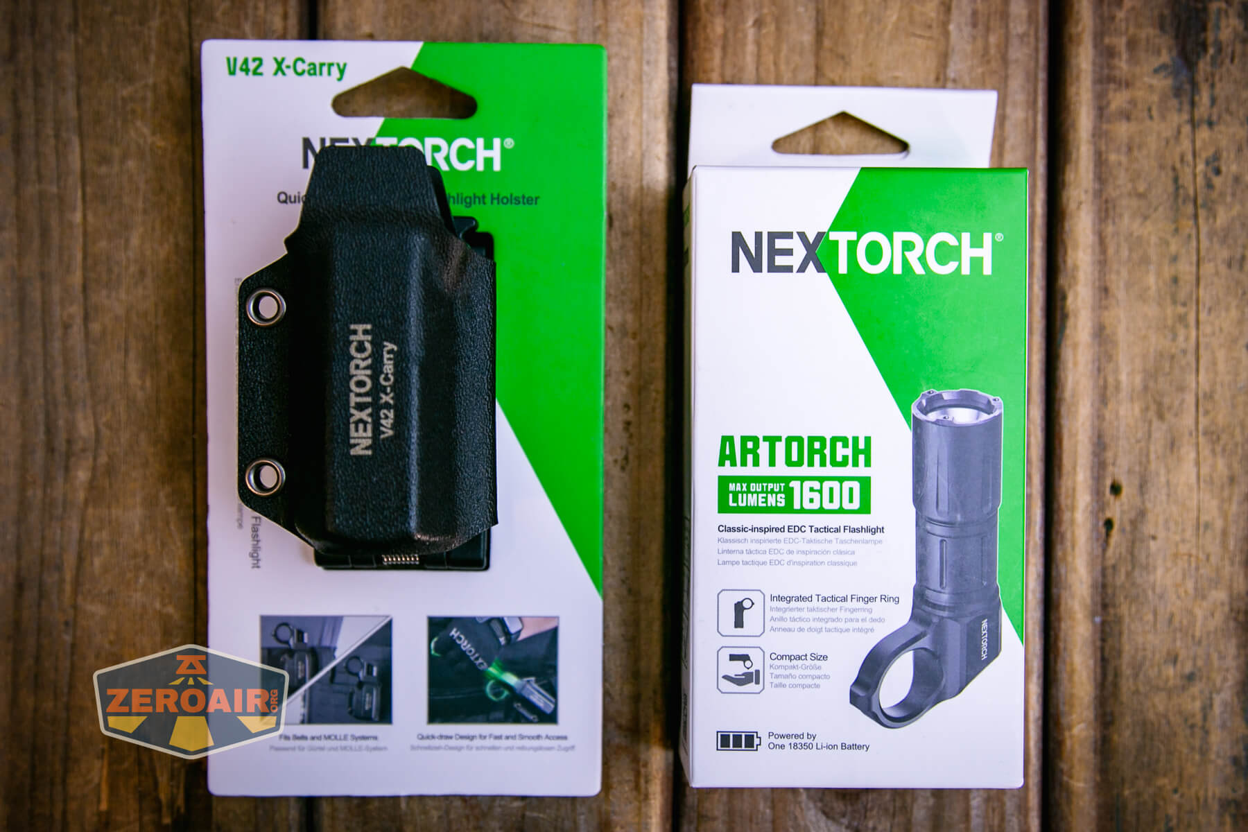 Nextorch Artorch compact EDC tactical flashlight box