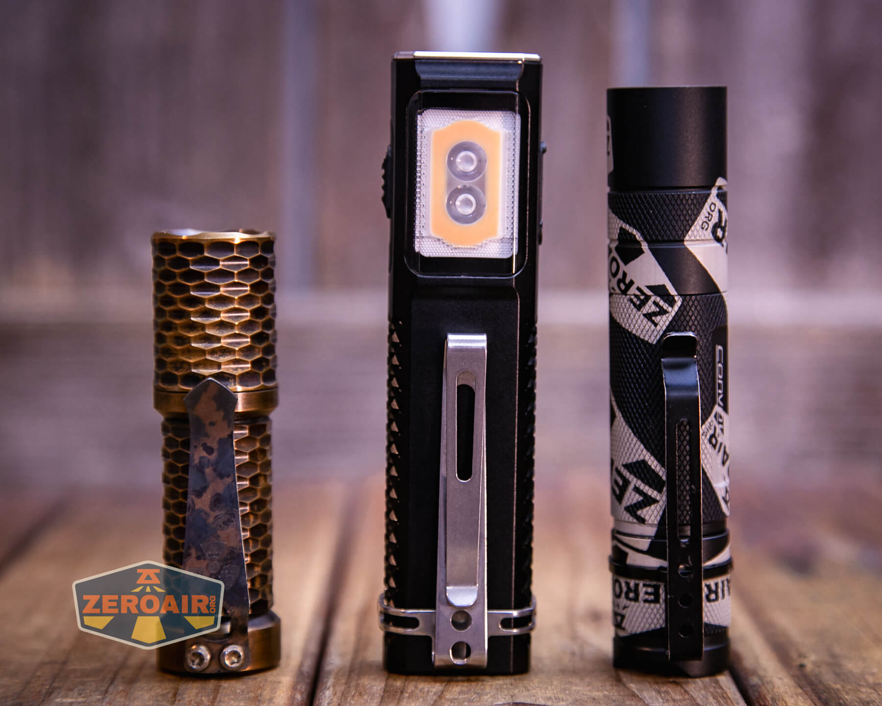 Trustfire Mini X3 Pro EDC multi-function flashlight with two standard sized flashlights