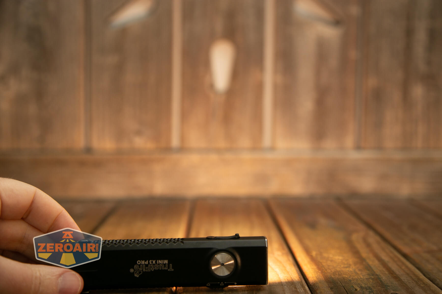 Trustfire Mini X3 Pro EDC multi-function flashlight side emitters on