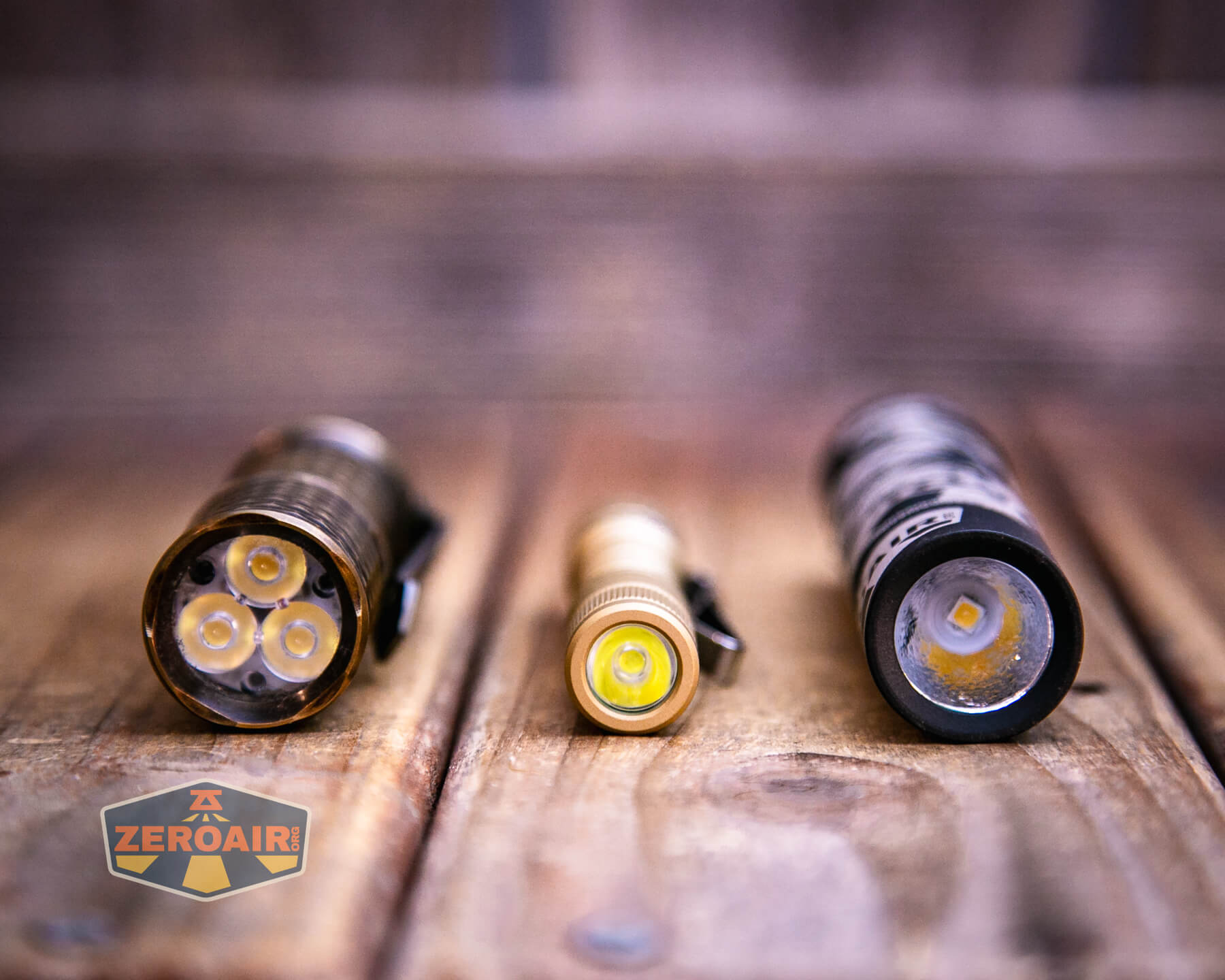 Vastlite i7 10440 flashlight with two standard sized flashlights