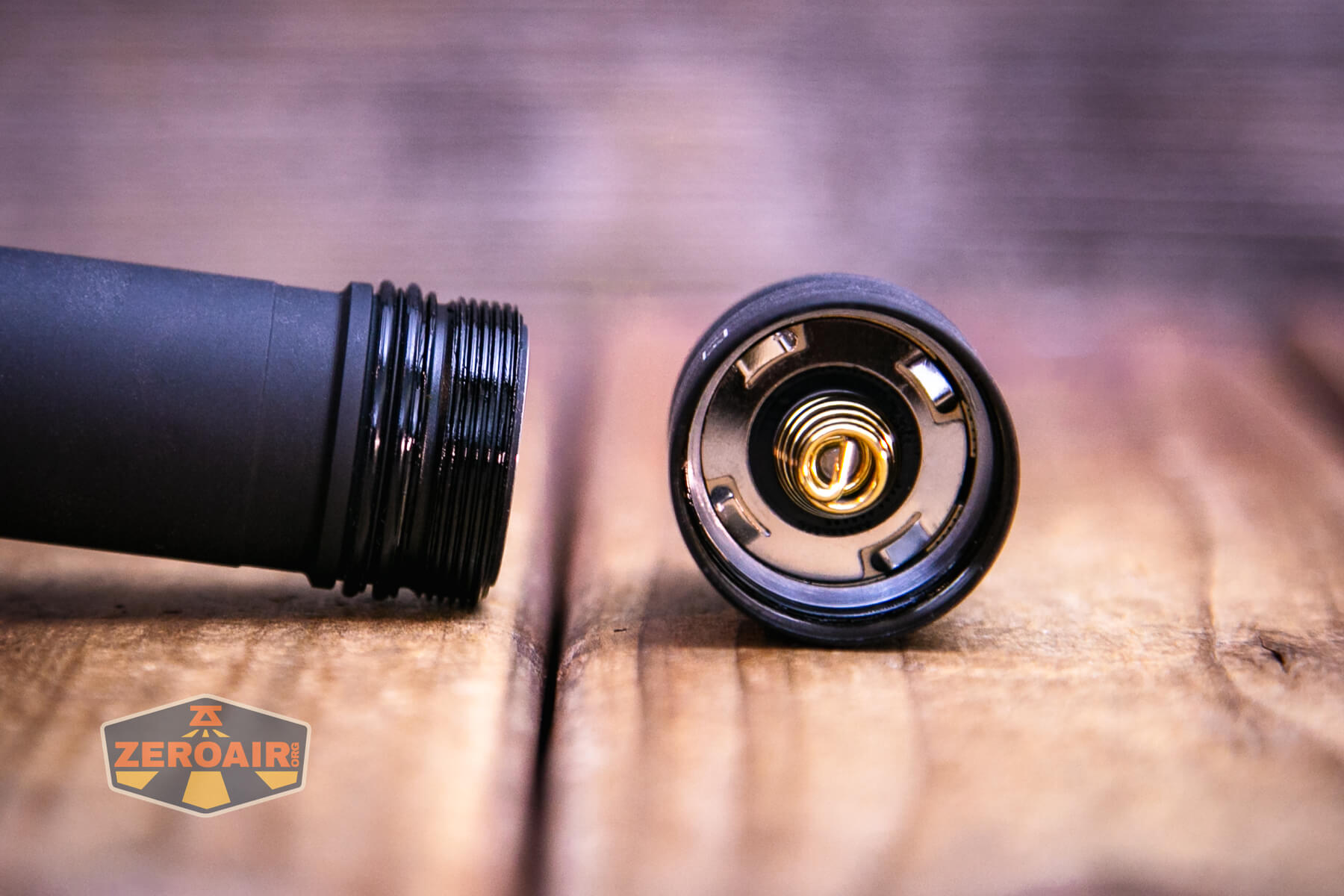 Armytek Barracuda Pro Max searchlight tailcap spring and threads