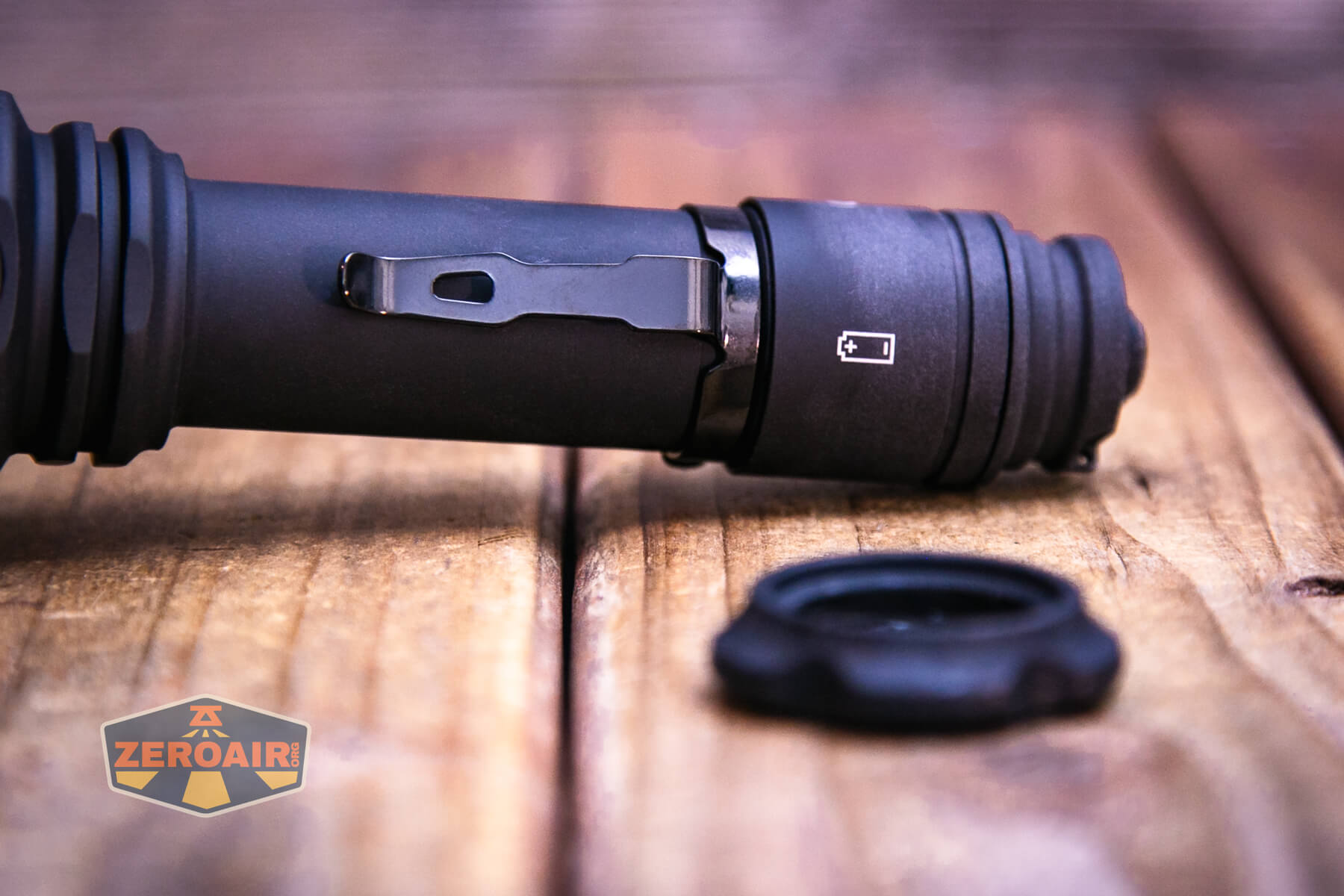 Armytek Barracuda Pro Max searchlight pocket clip