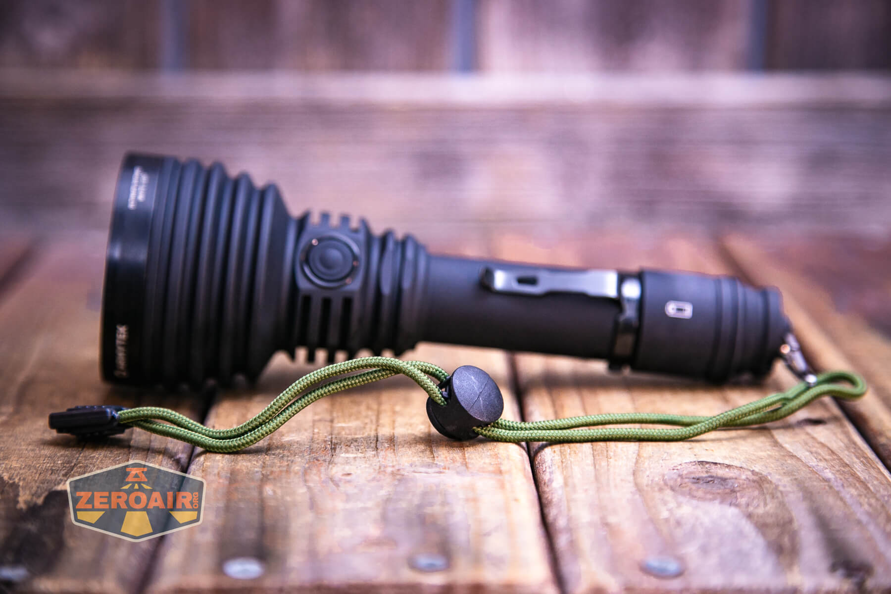 Armytek Barracuda Pro Max searchlight included lanyard