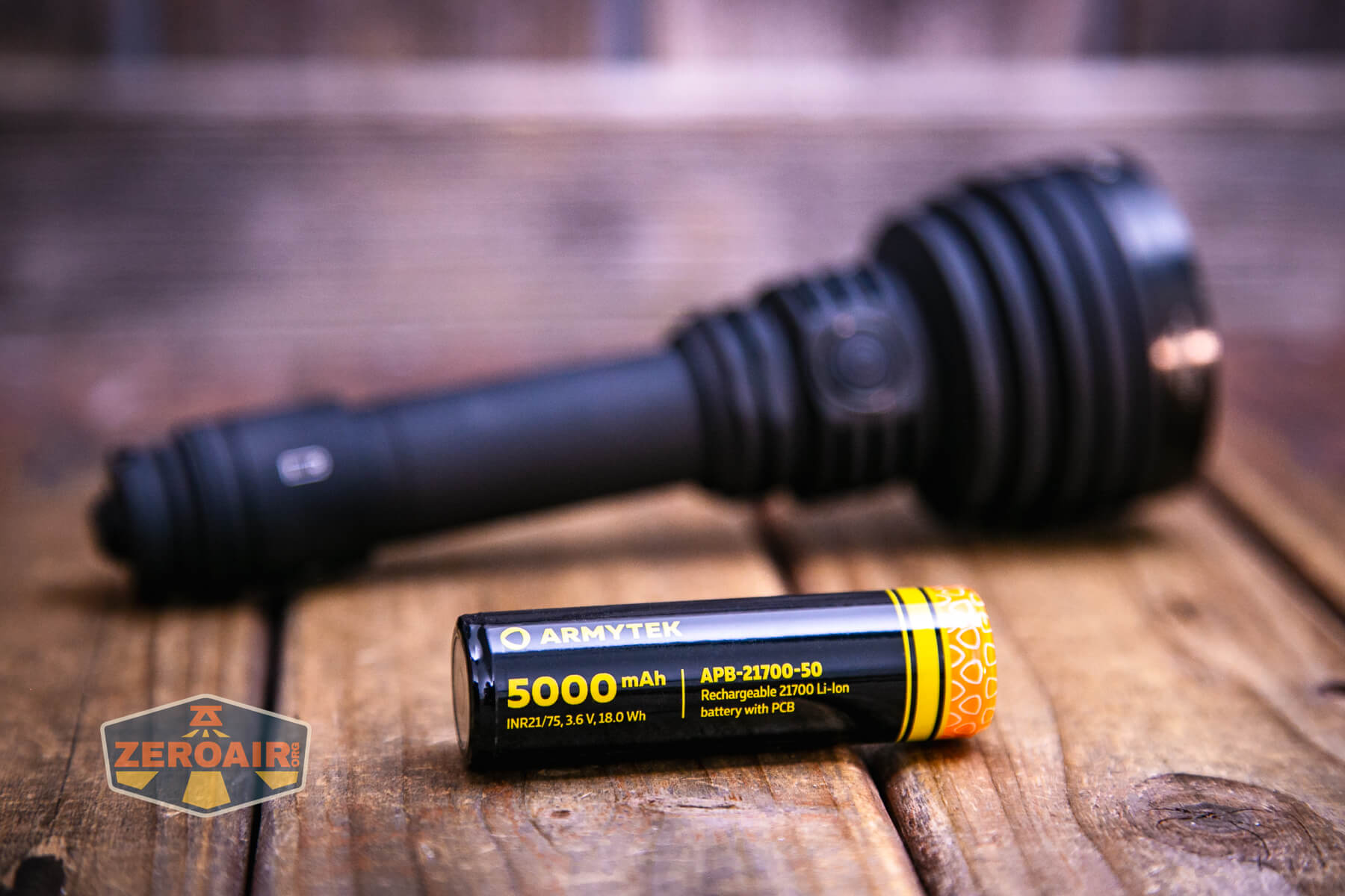 Armytek Barracuda Pro Max searchlight with included 21700