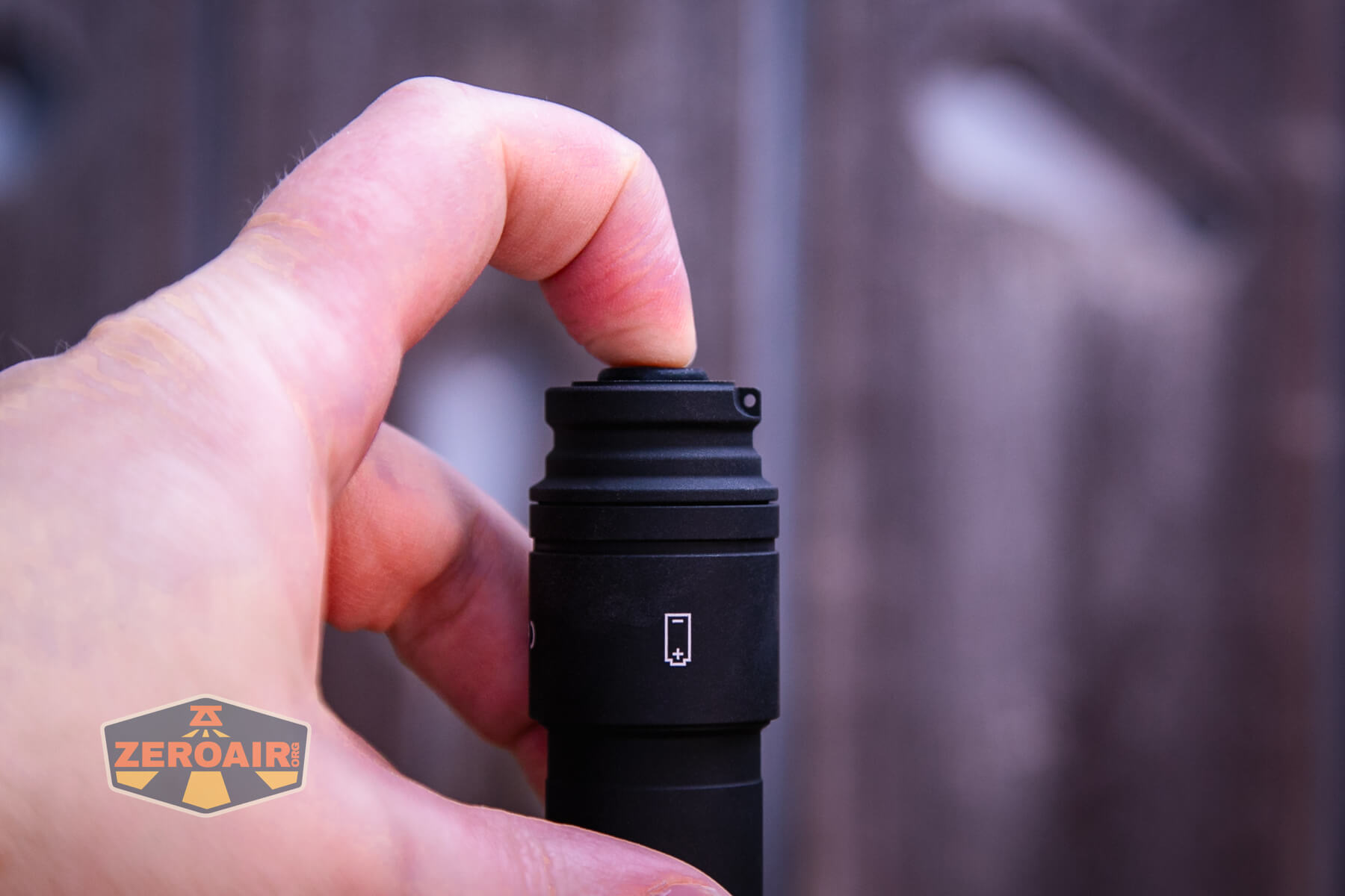 Armytek Barracuda Pro Max searchlight tail switch actuation