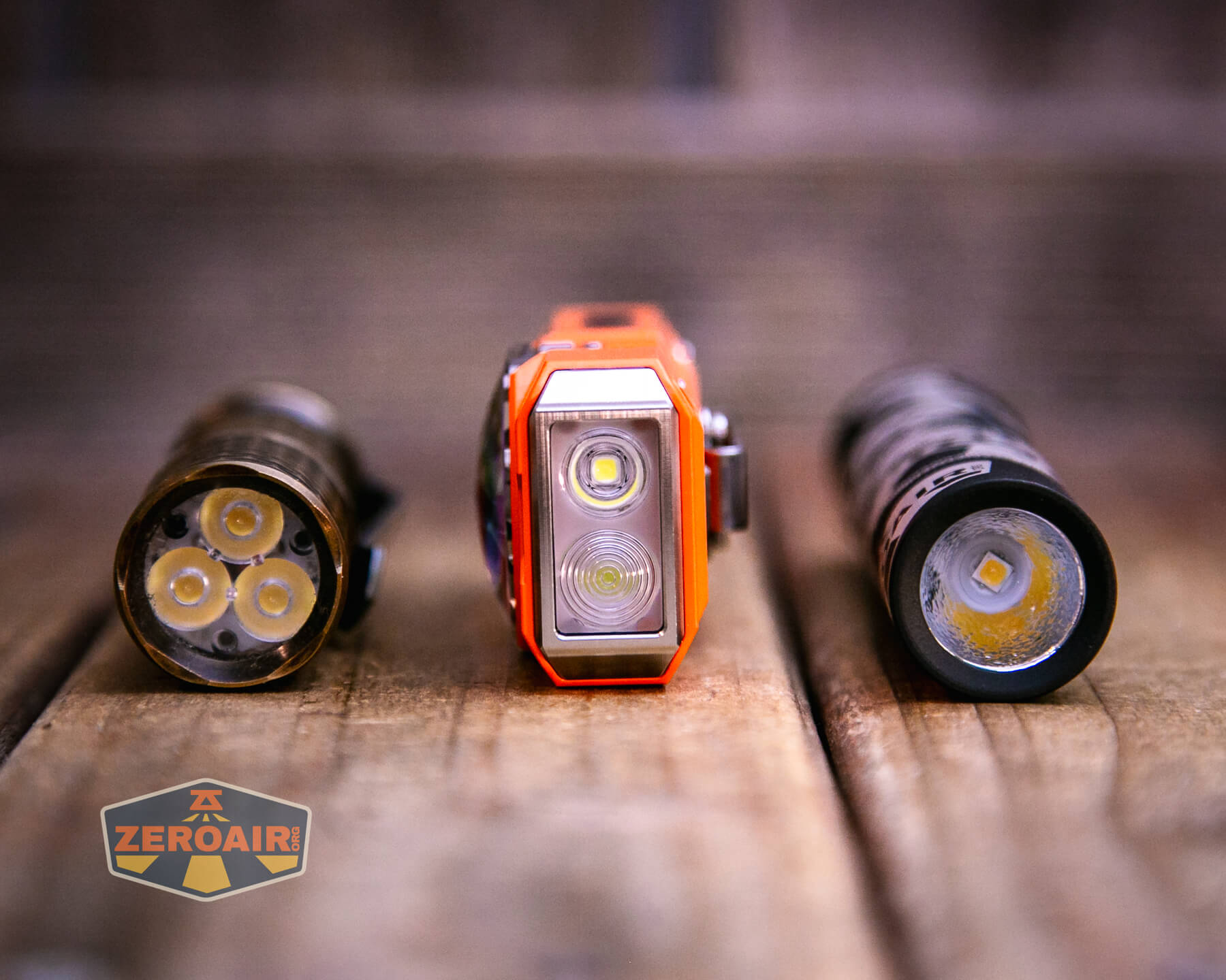 Mateminco TACUBE 3.0 multi-function RGB flashlight with two standard sized flashlights