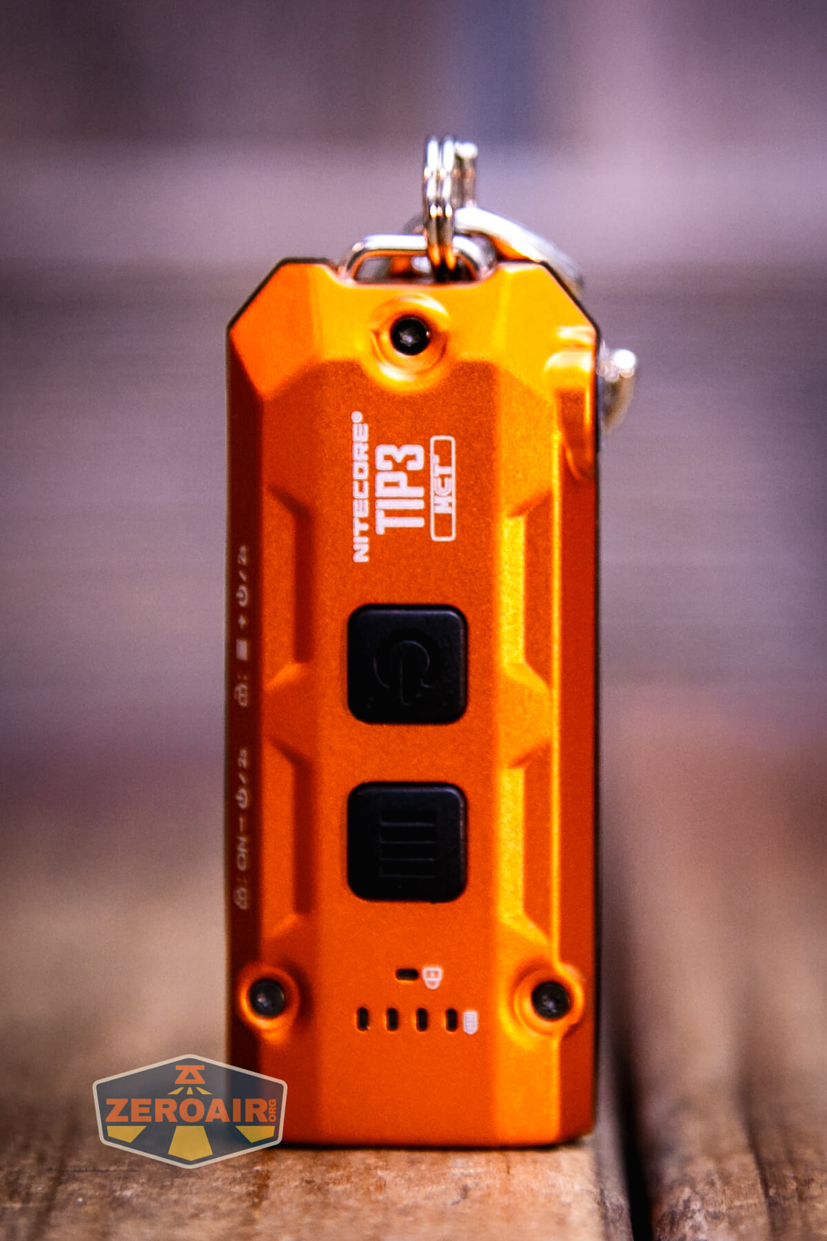 Nitecore TIP3 keychain flashlight showing all sides