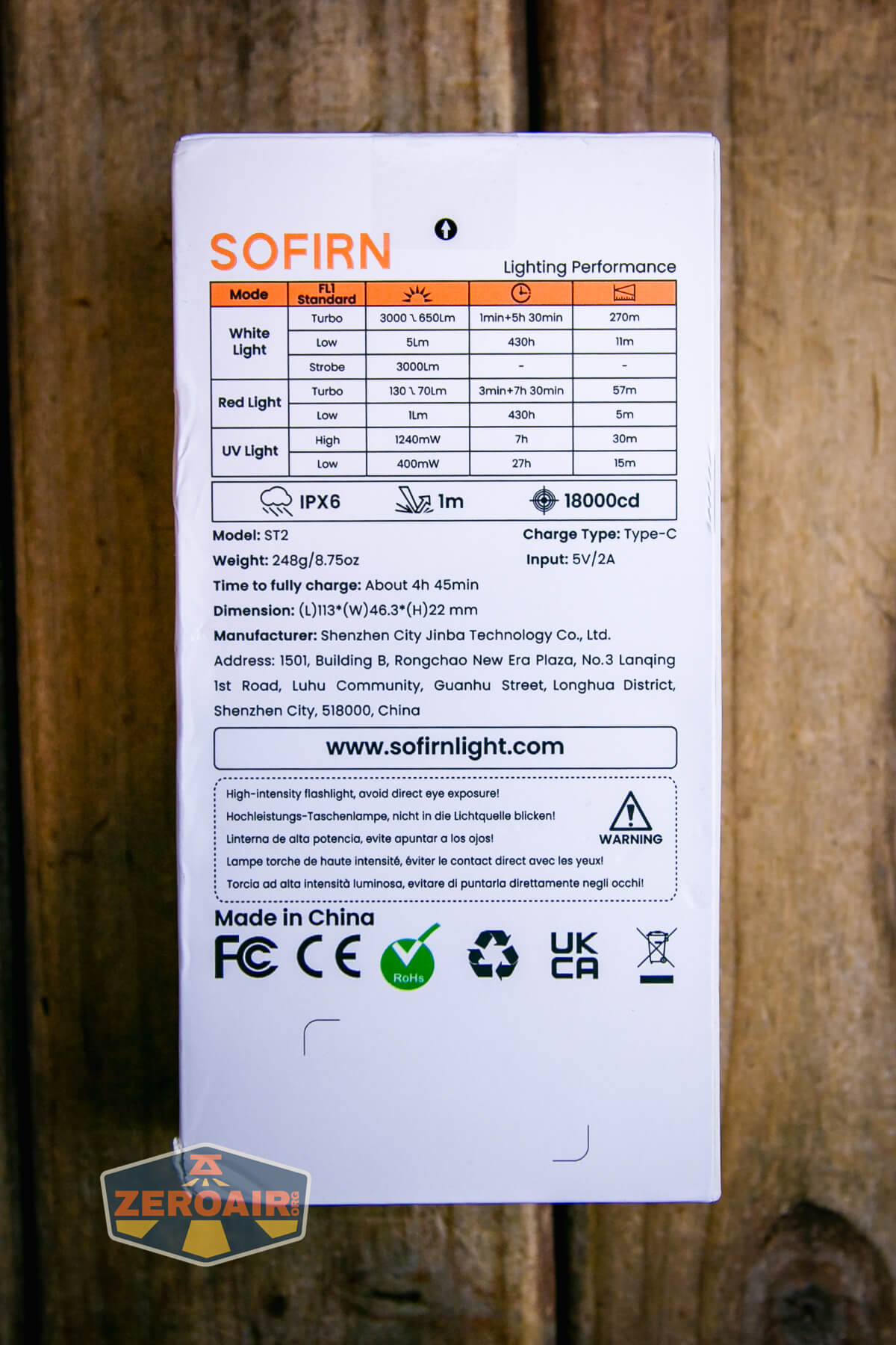 Sofirn ST2 multi-function flat flashlight box