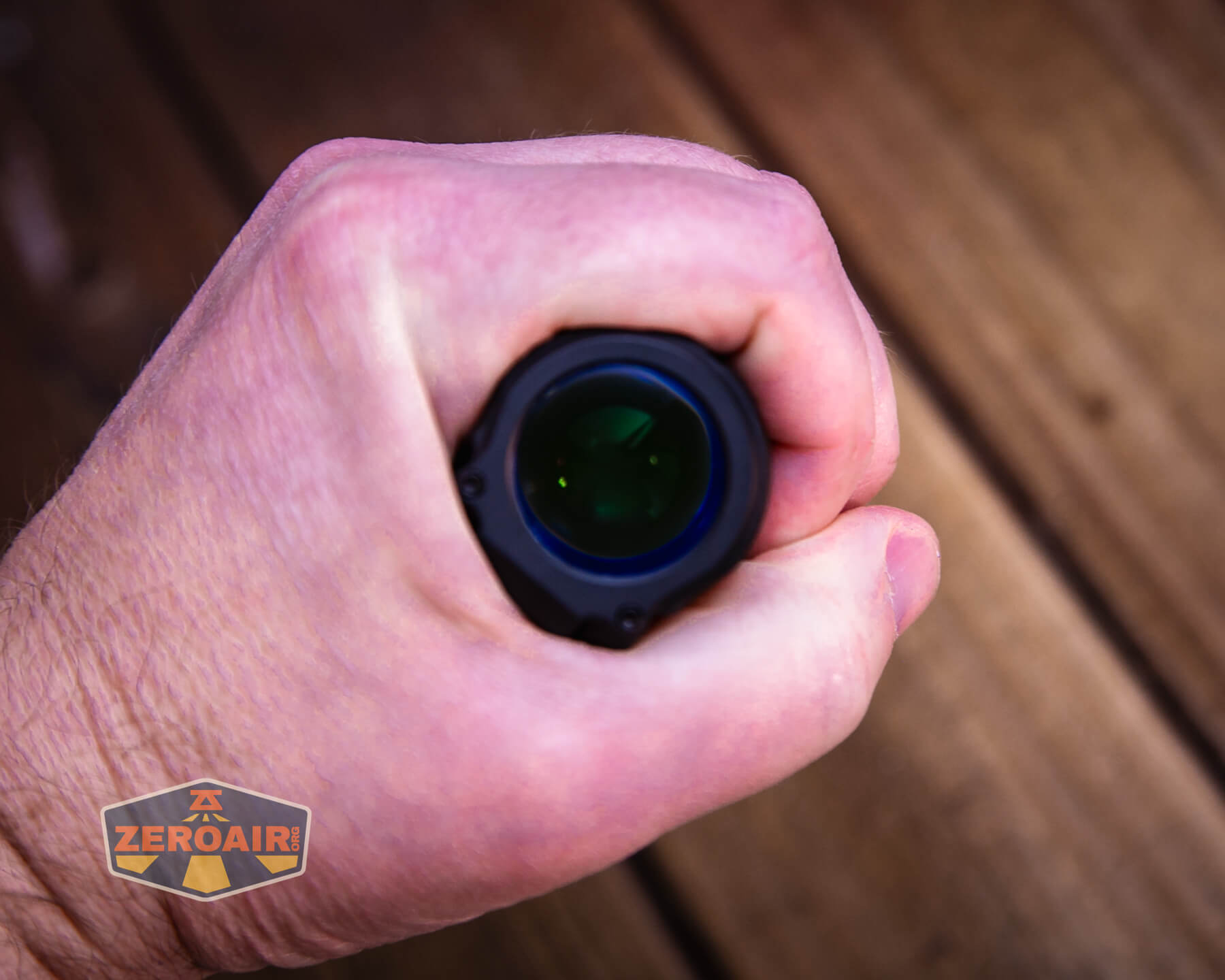 Imalent BTL50 black flashlight in hand