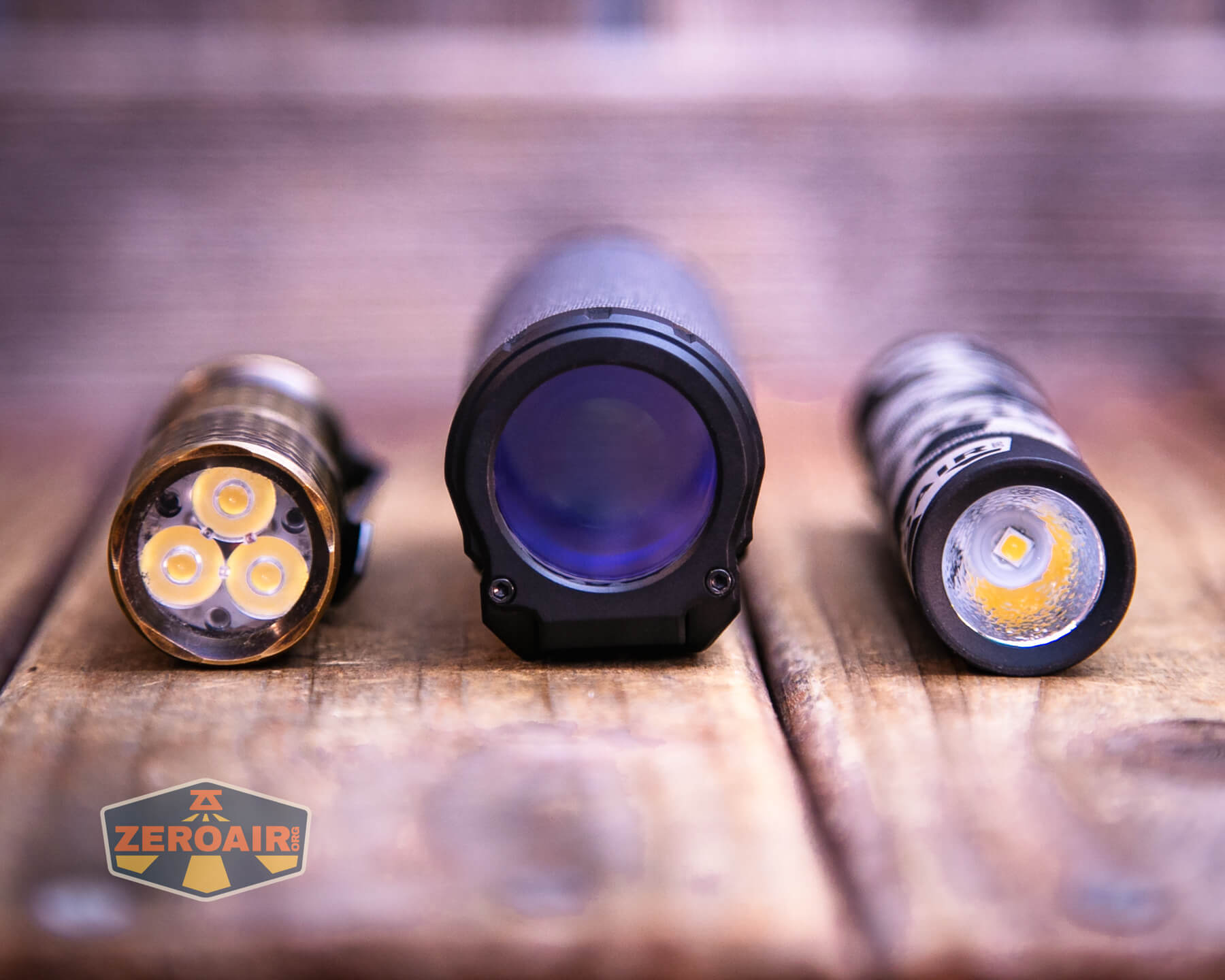 Imalent BTL50 Grey LEP flashlight with two standard sized flashlights