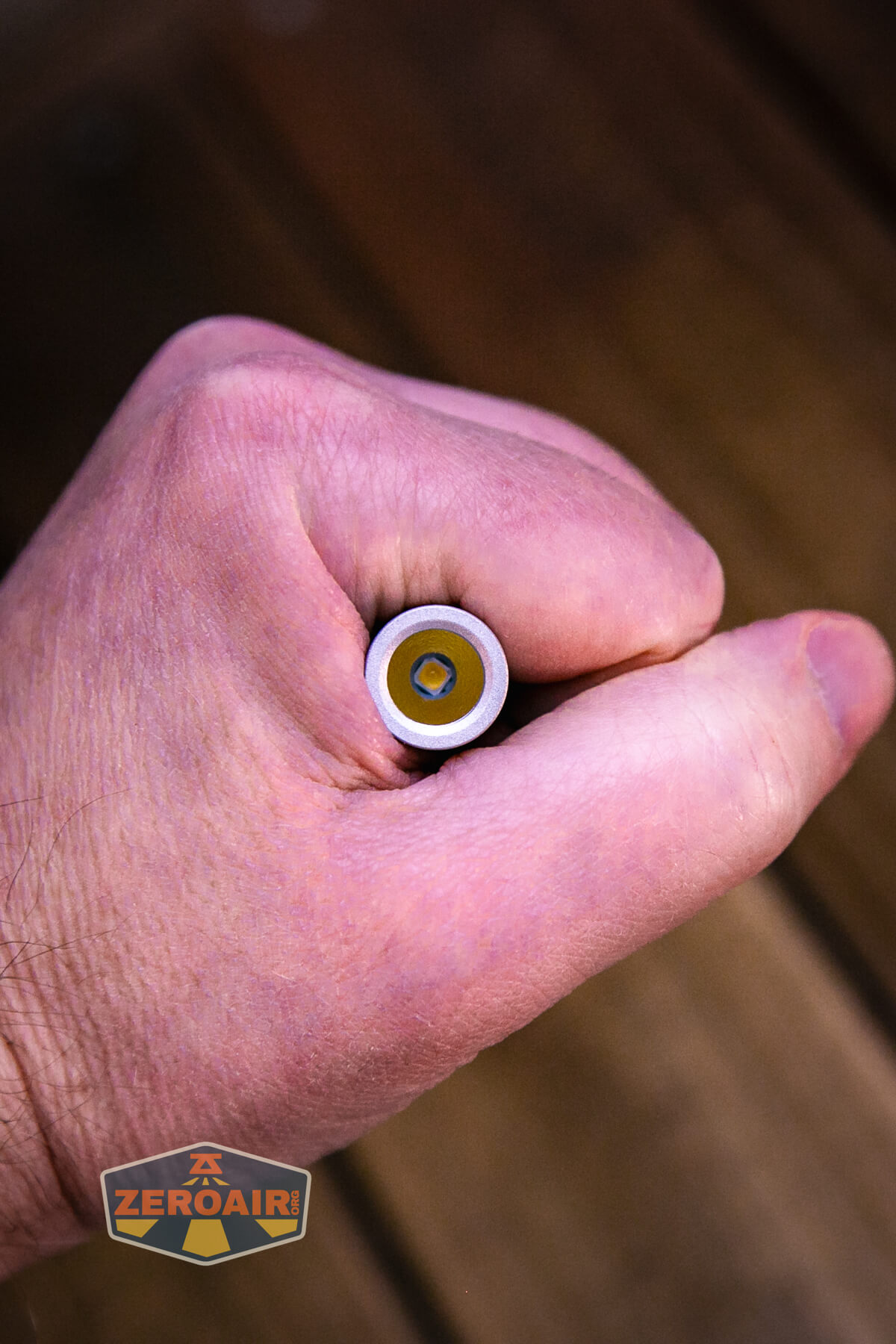 ReyLight Penlight MkII Aluminum in hand