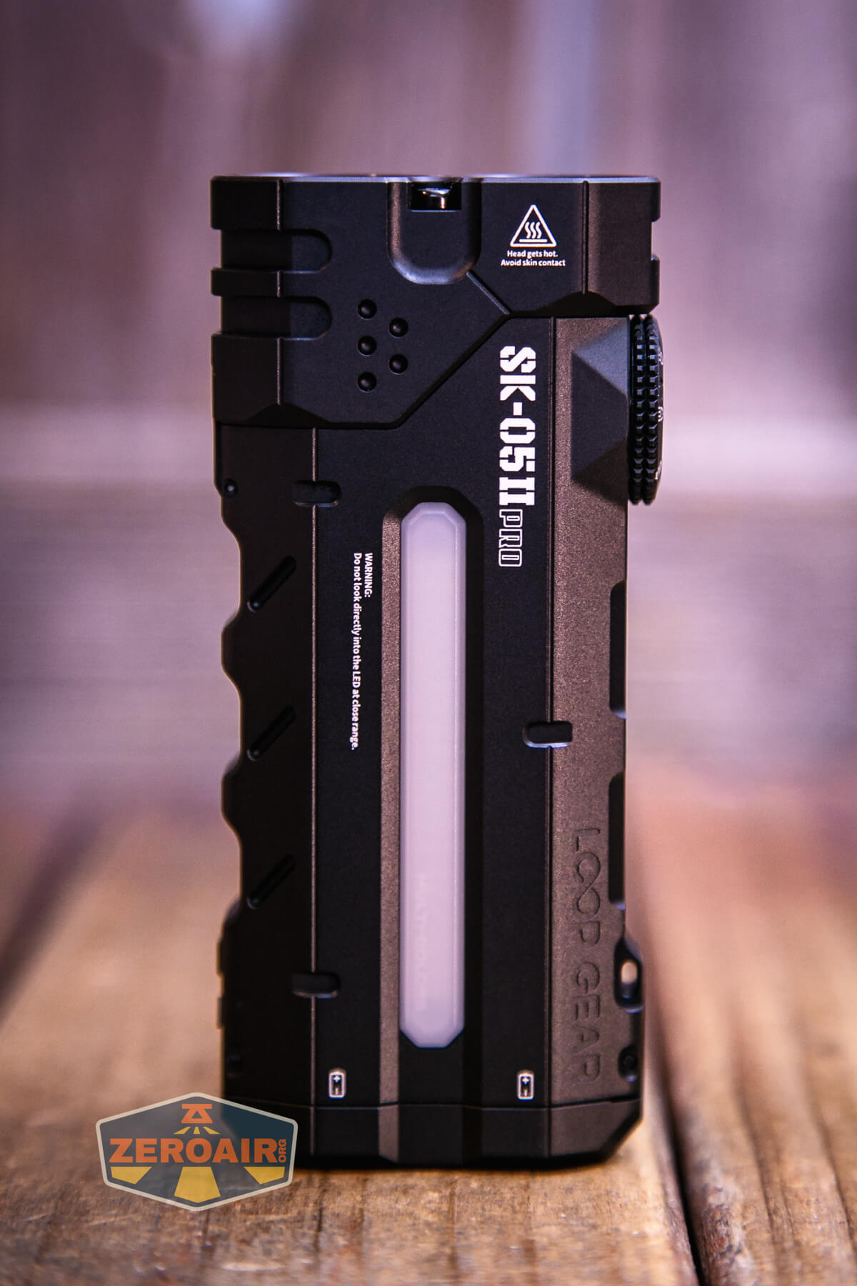 LoopGear SK-05 II Pro flashlight showing all sides