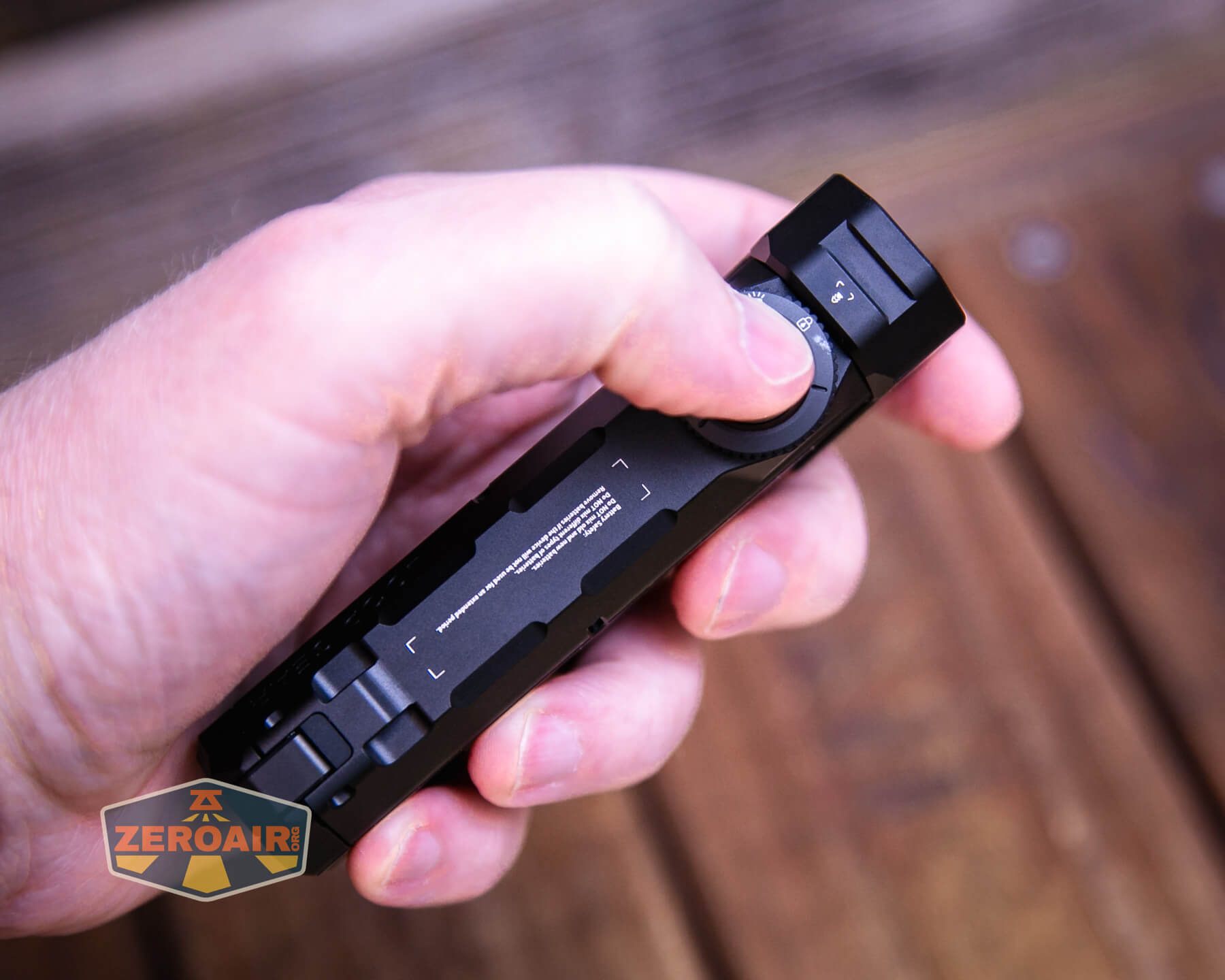 LoopGear SK-05 II Pro flashlight in hand