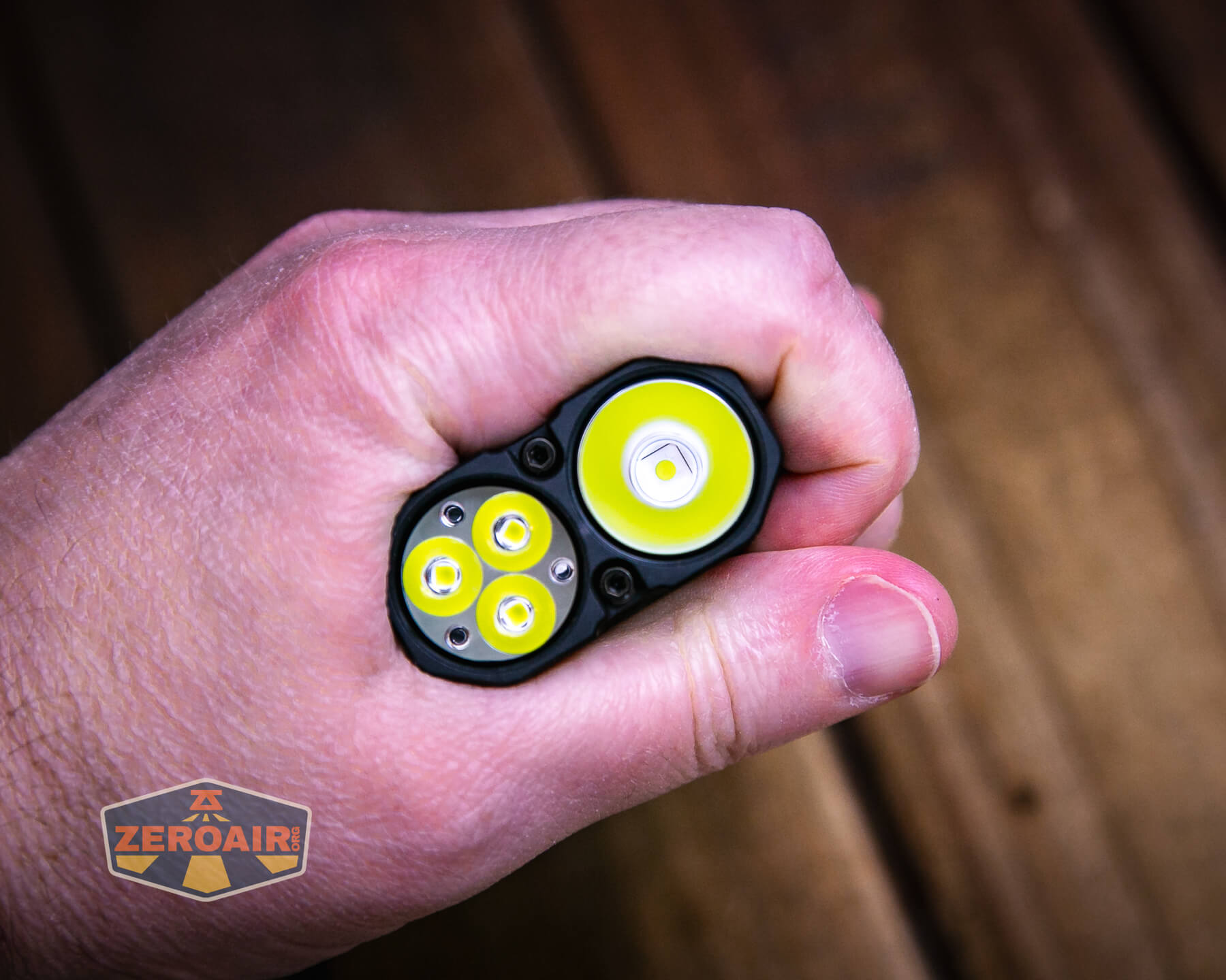 LoopGear SK-05 II Pro flashlight in hand