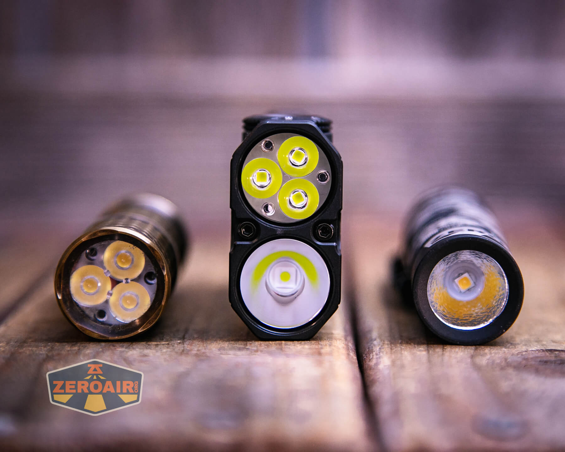 LoopGear SK-05 II Pro flashlight with two standard sized flashlights