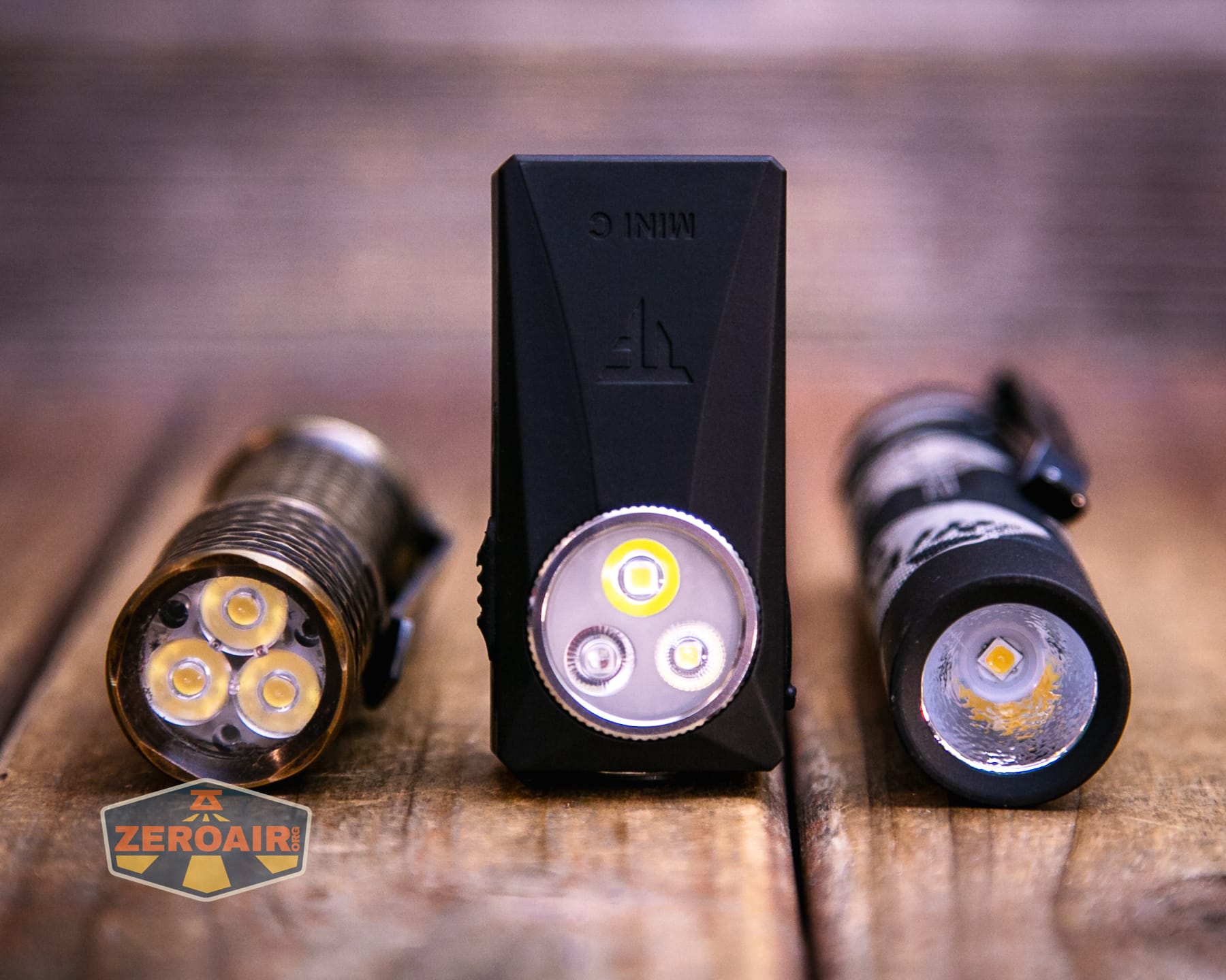 Trustfire Mini C Multifunctional clip-on flashlight with two standard sized flashlights