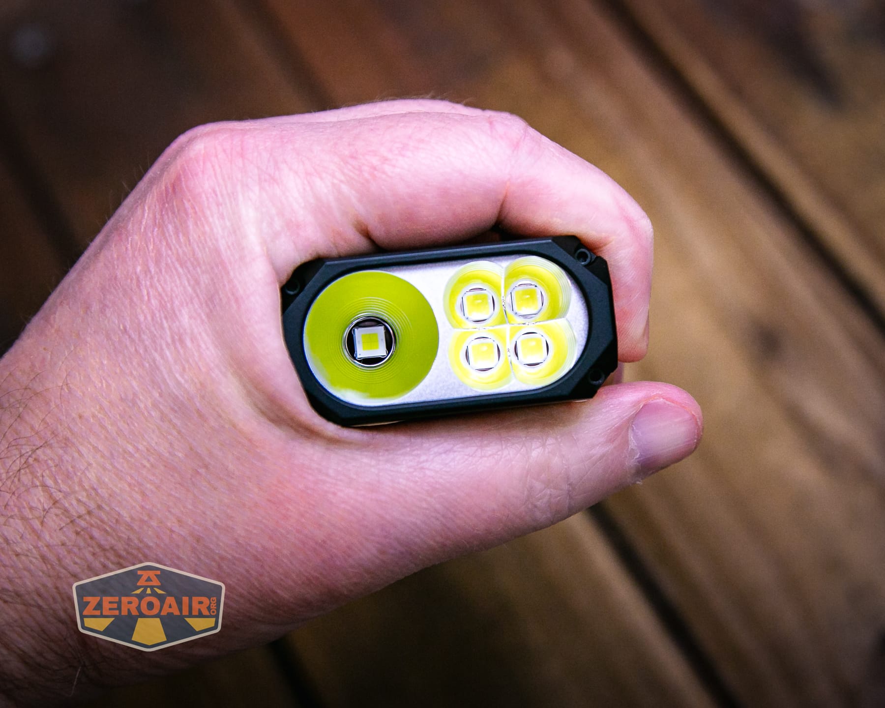 Wuben X1 Pro 2 flashlight in hand