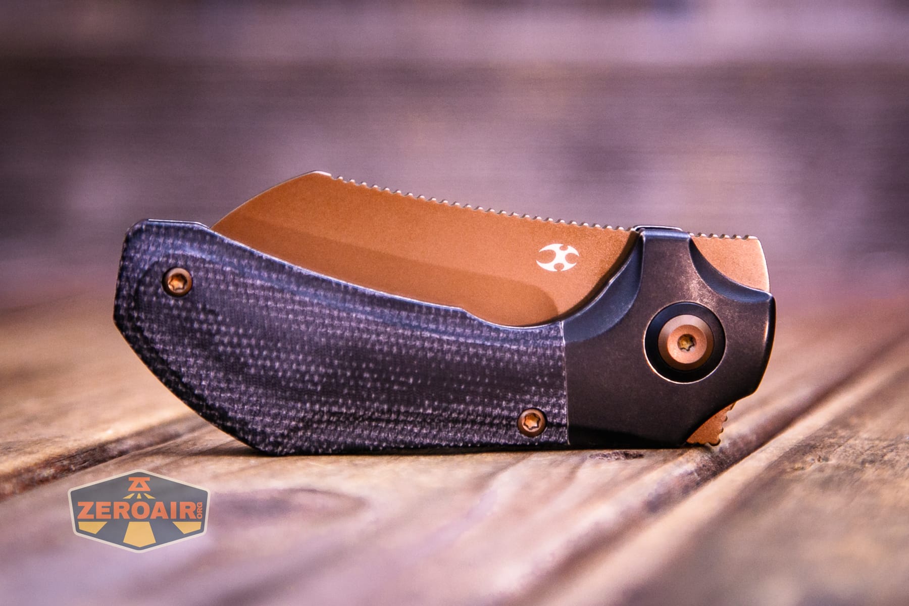 Kansept Pluto S90V knife closed non clip-side view