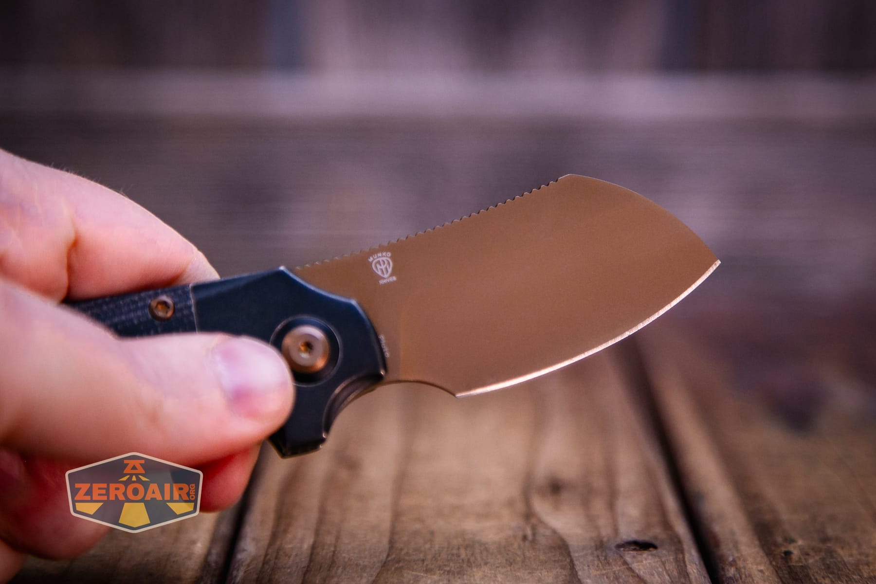 Kansept Pluto S90V knife blade shape