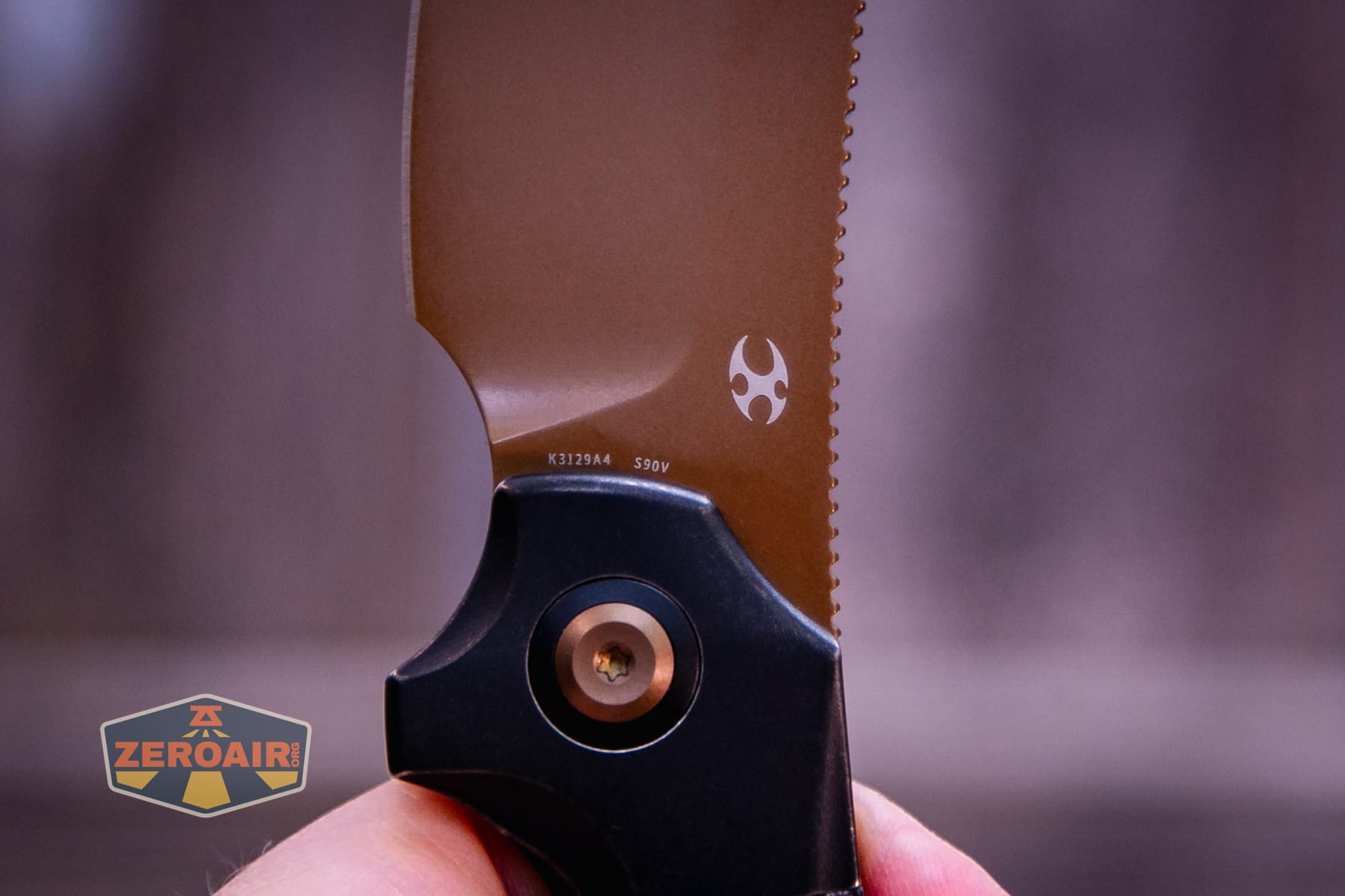 Kansept Pluto S90V knife Kansept logo