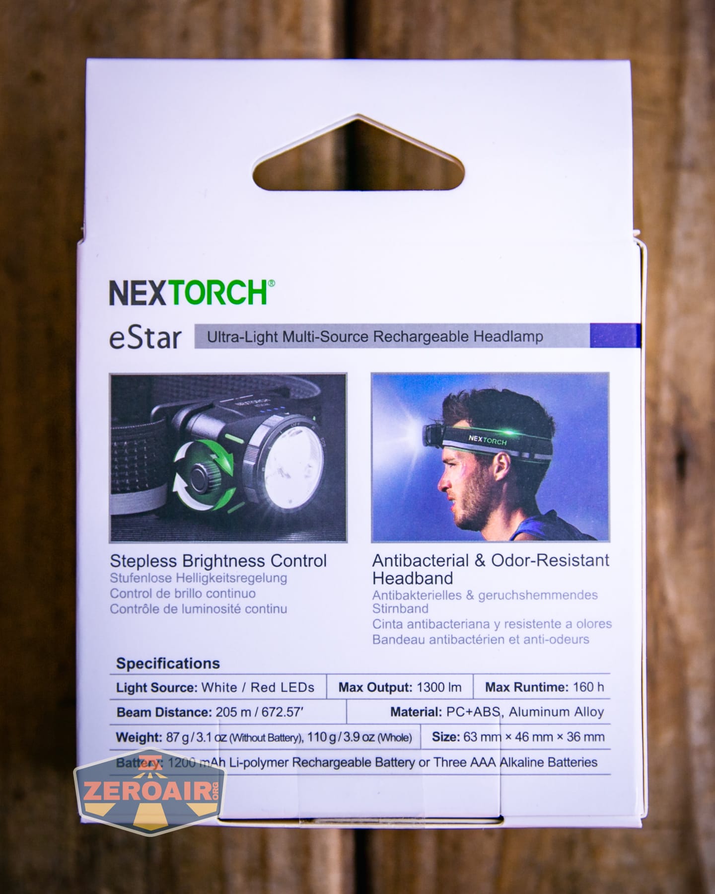 Nextorch eStar headlamp box