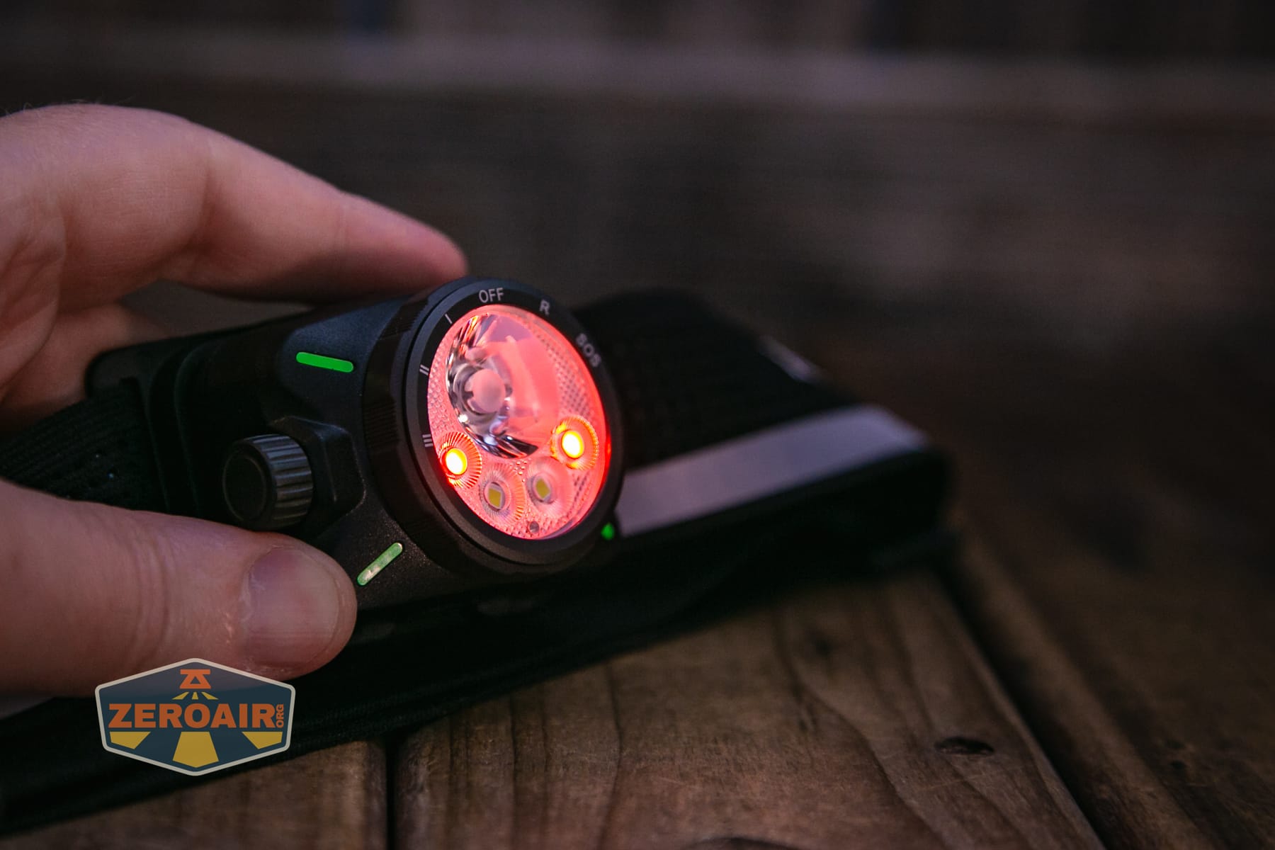 Nextorch eStar headlamp emitters on