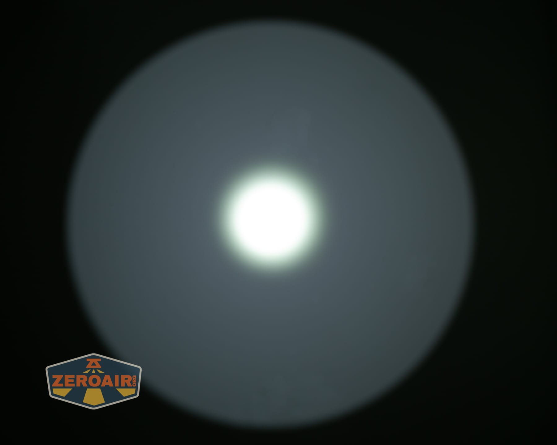 SPERAS T217 V3 Long Range Hunting flashlight beamshots on ceiling