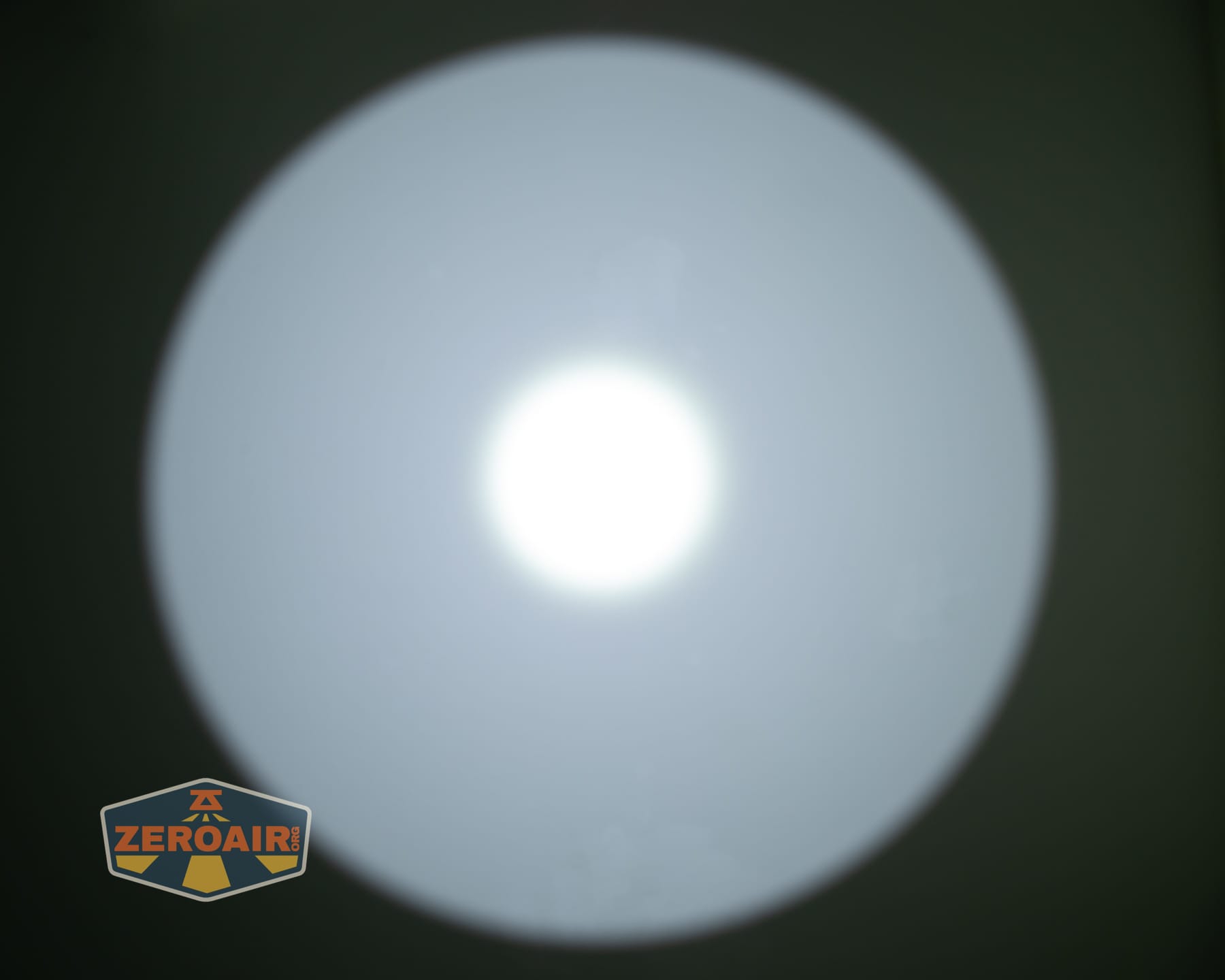 SPERAS T217 V3 Long Range Hunting flashlight beamshots on ceiling