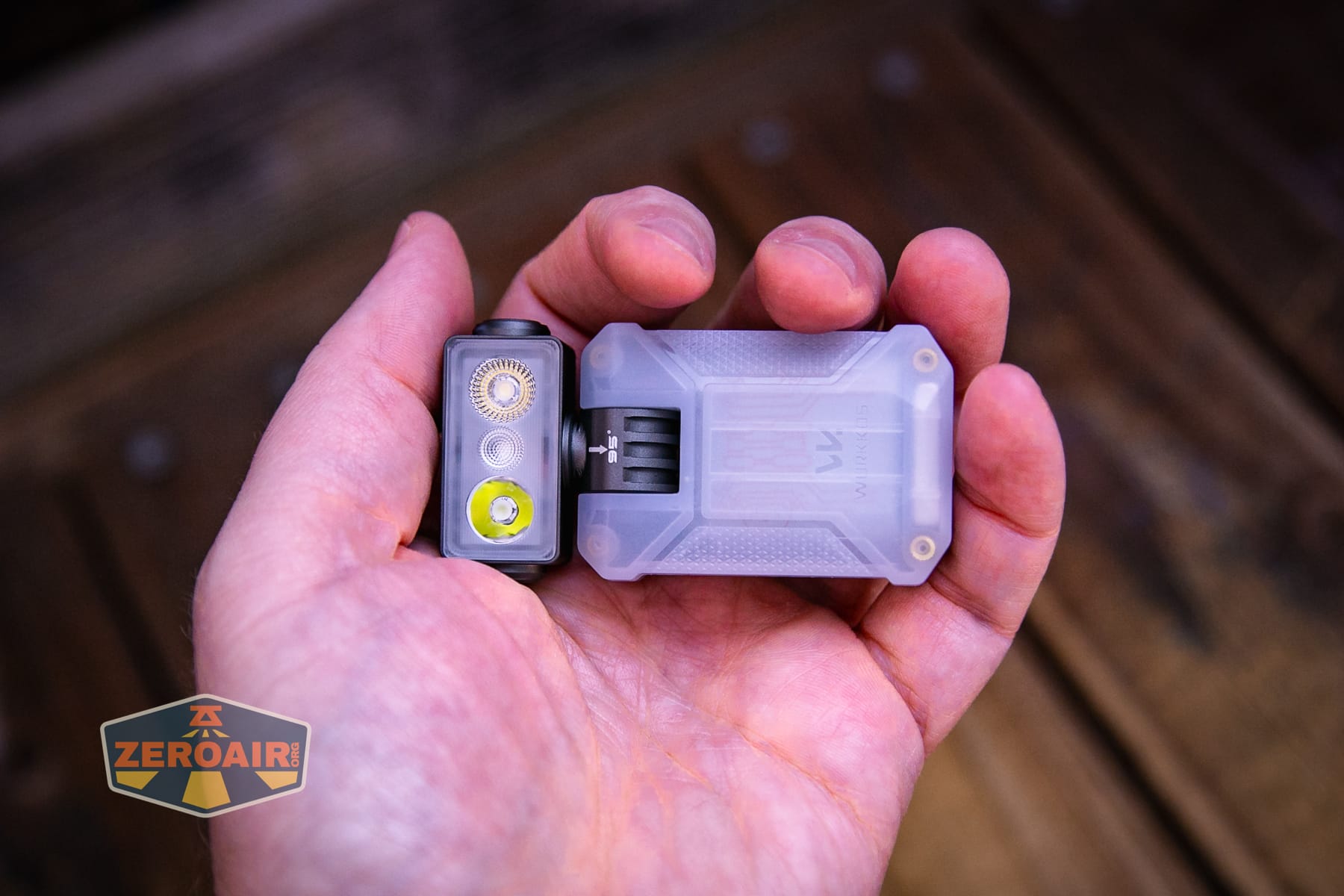 Wurkkos HD04 pocket flashlight in hand