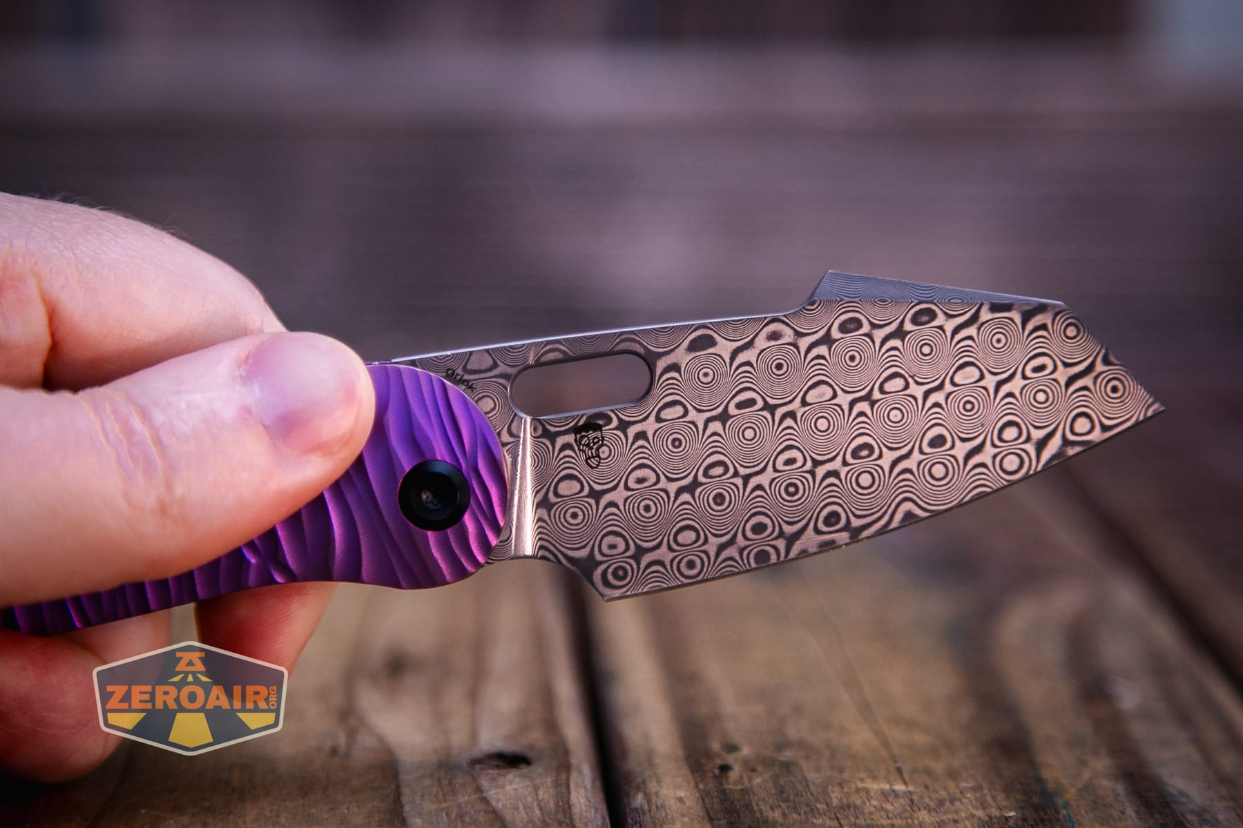 Kansept Orlok knife blade detail