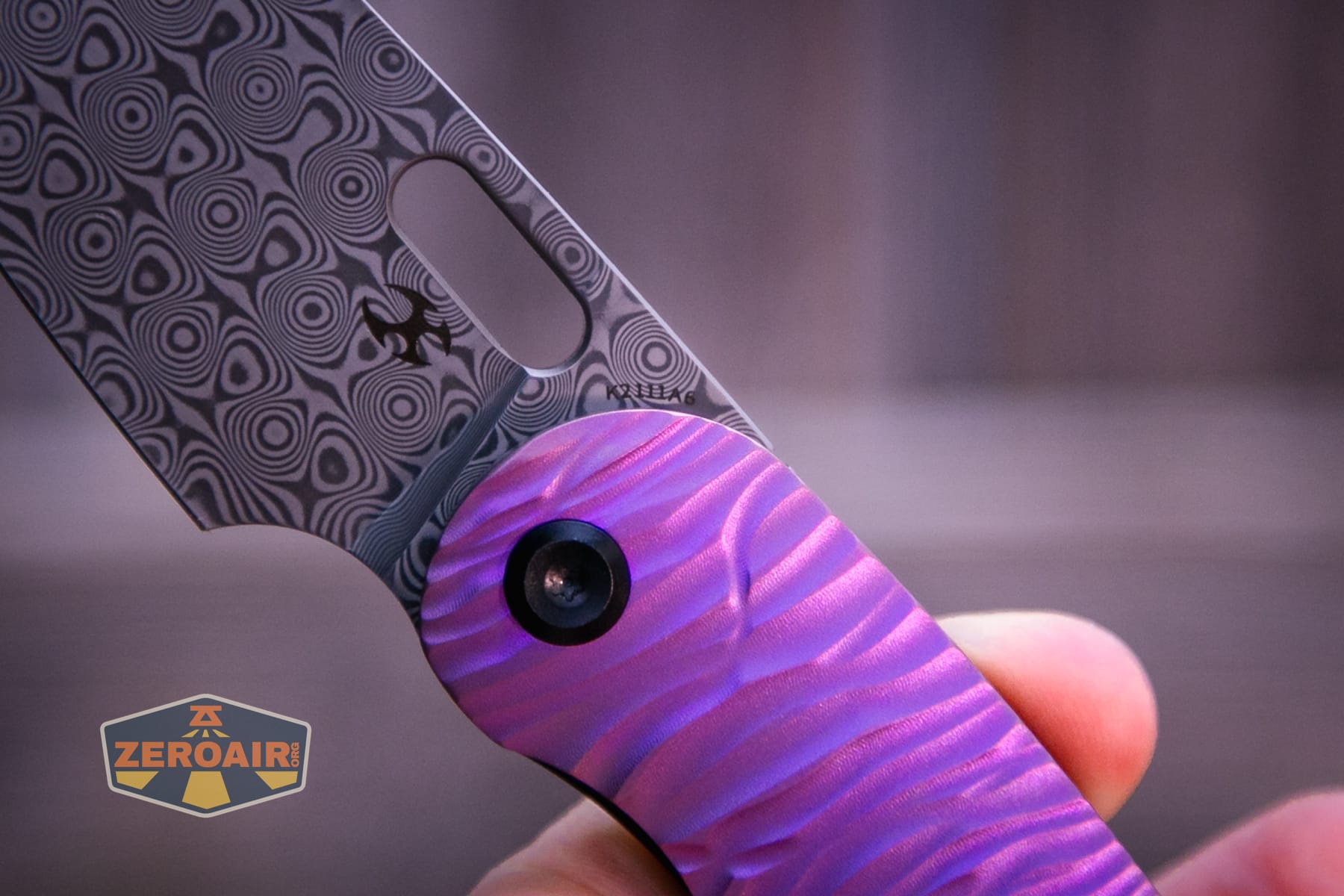 Kansept Orlok knife printed style on blade