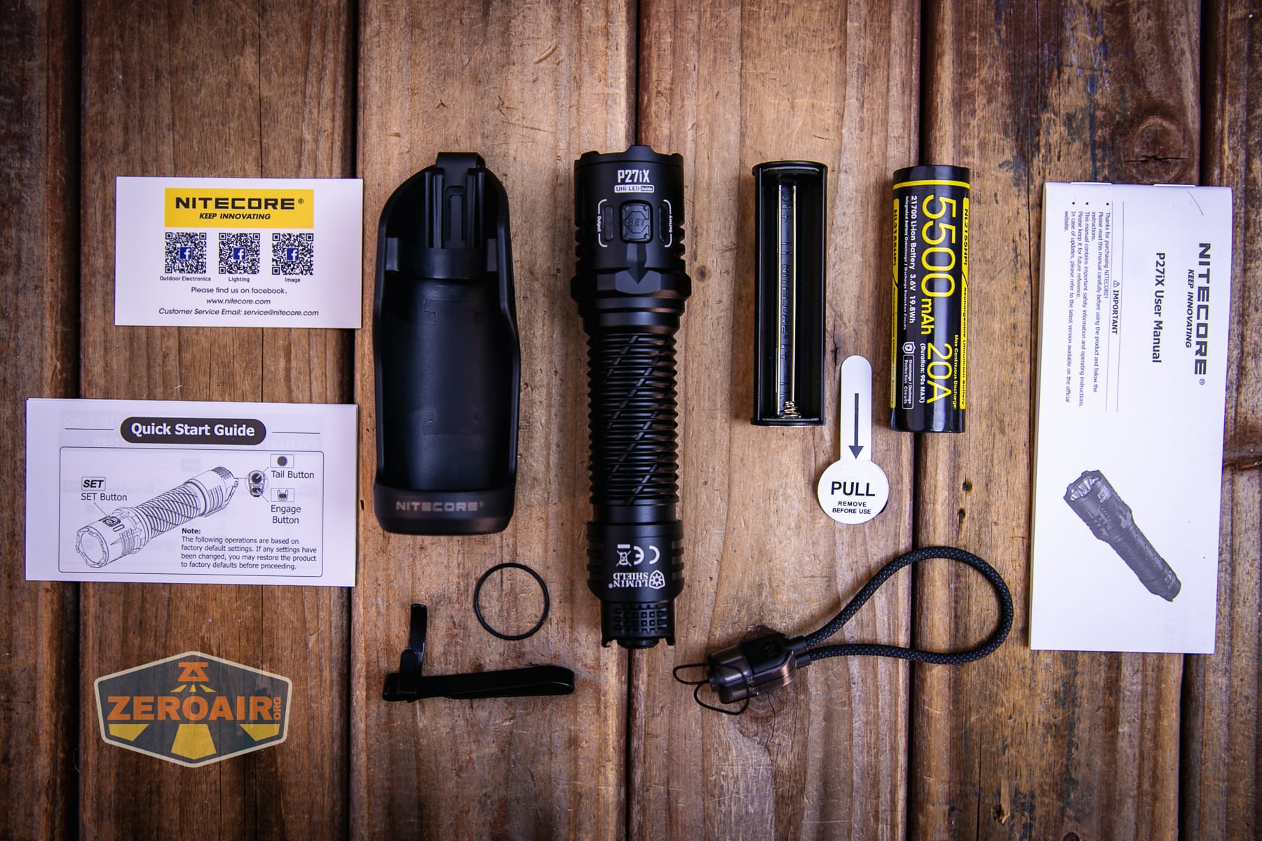 Nitecore P27iX customizable tactical flashlight