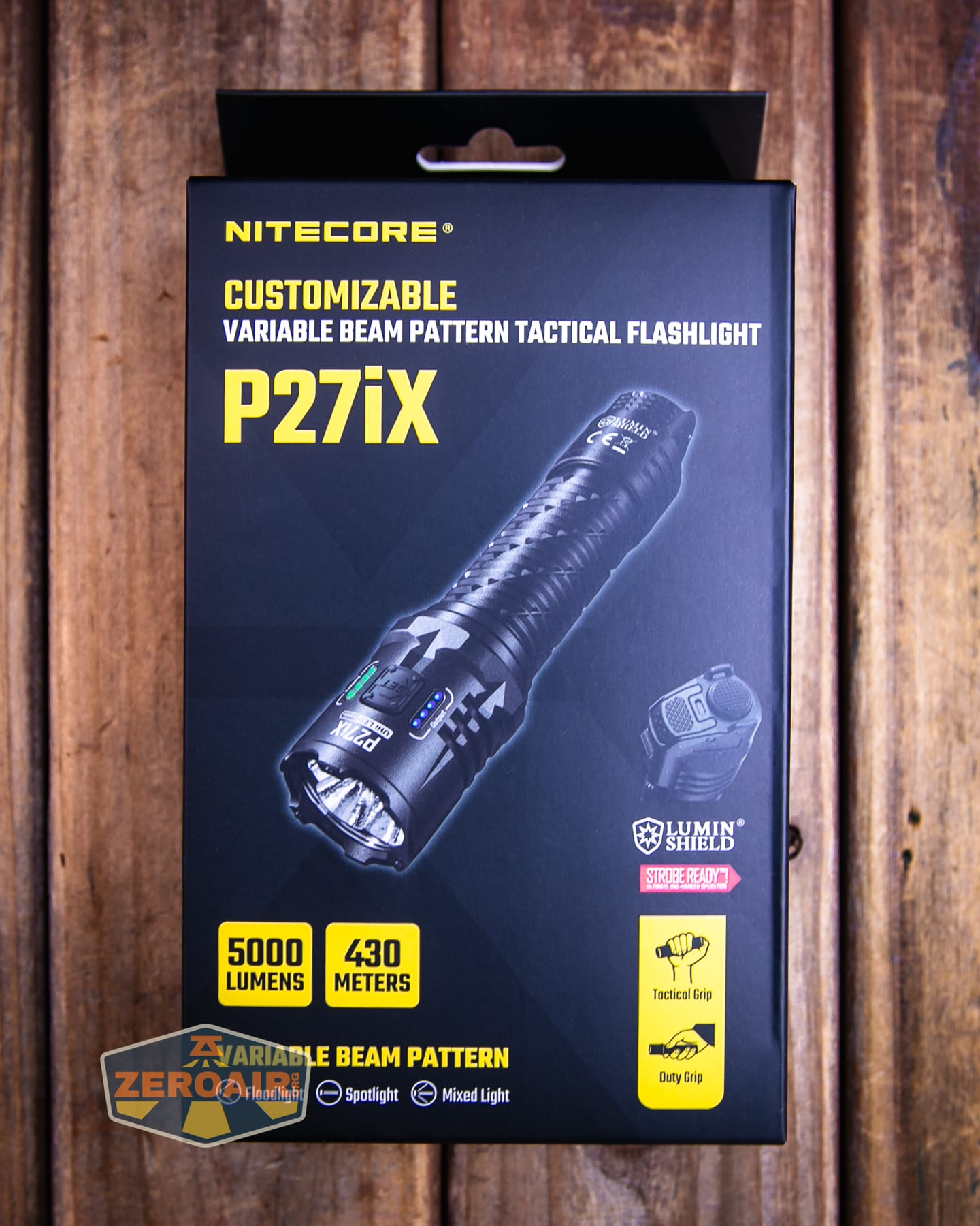 Nitecore P27iX customizable tactical flashlight box