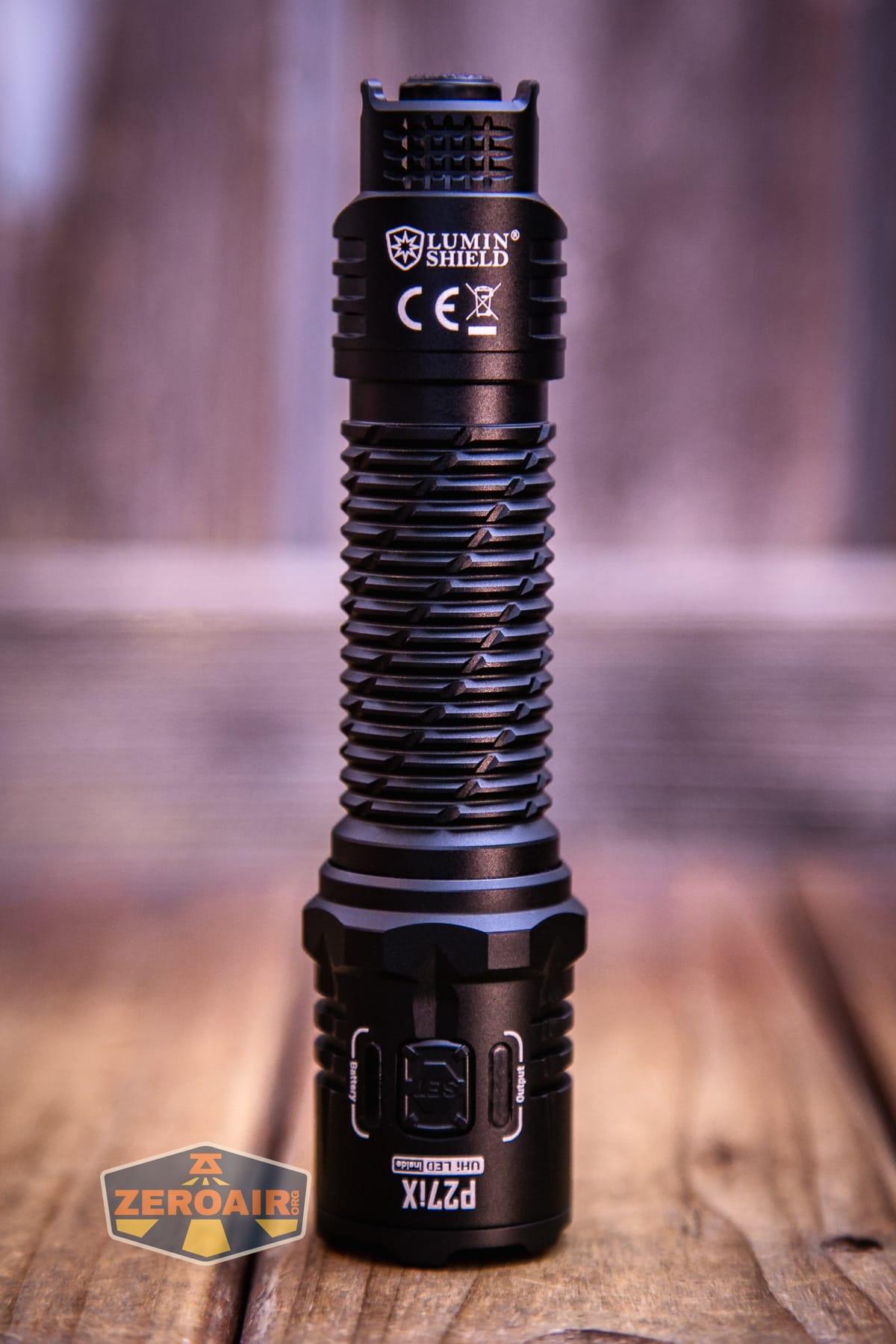 Nitecore P27iX customizable tactical flashlight showing all sides