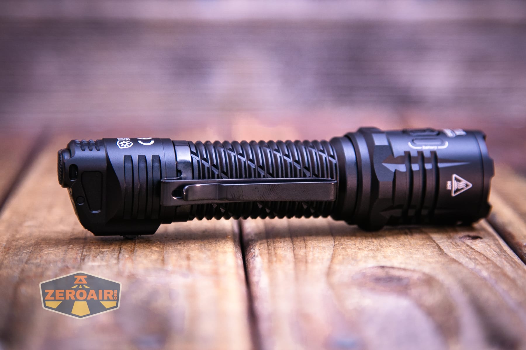 Nitecore P27iX customizable tactical flashlight pocket clip