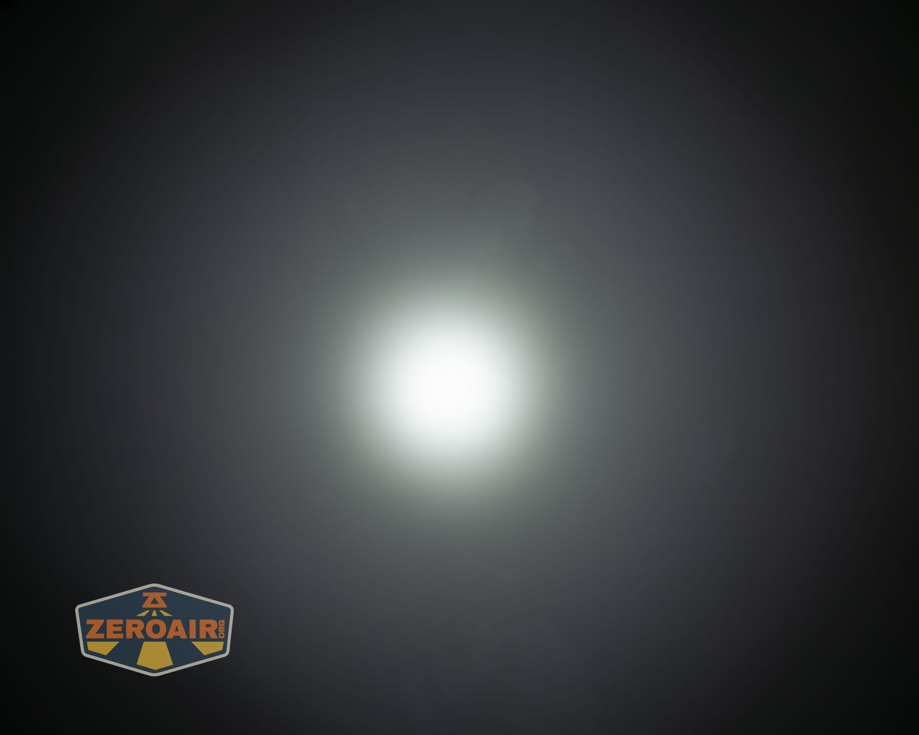 Nitecore P27iX customizable tactical flashlight beamshots on ceiling