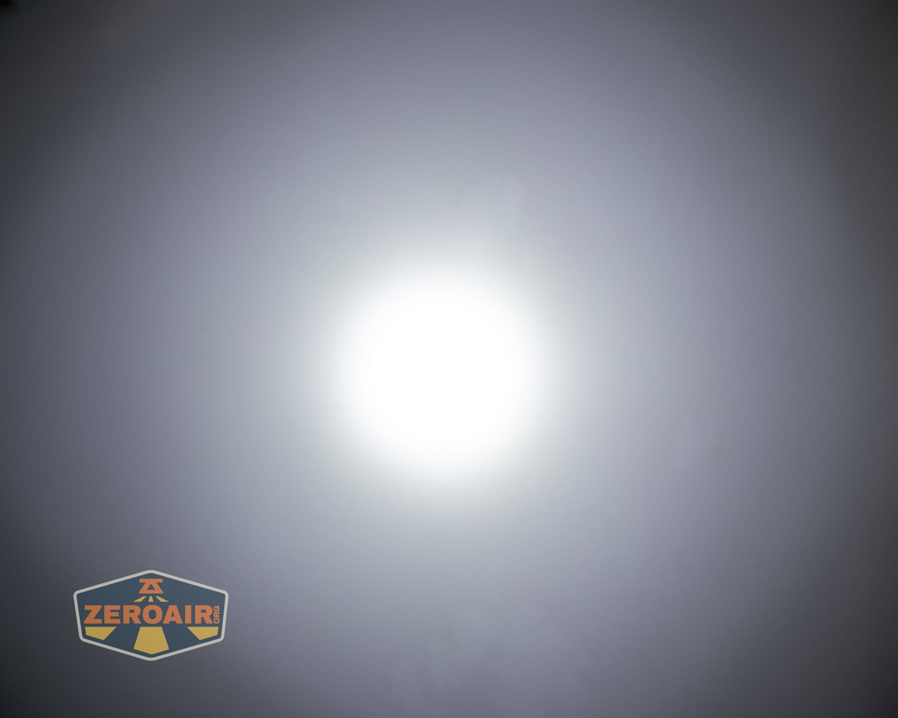Nitecore P27iX customizable tactical flashlight beamshots on ceiling