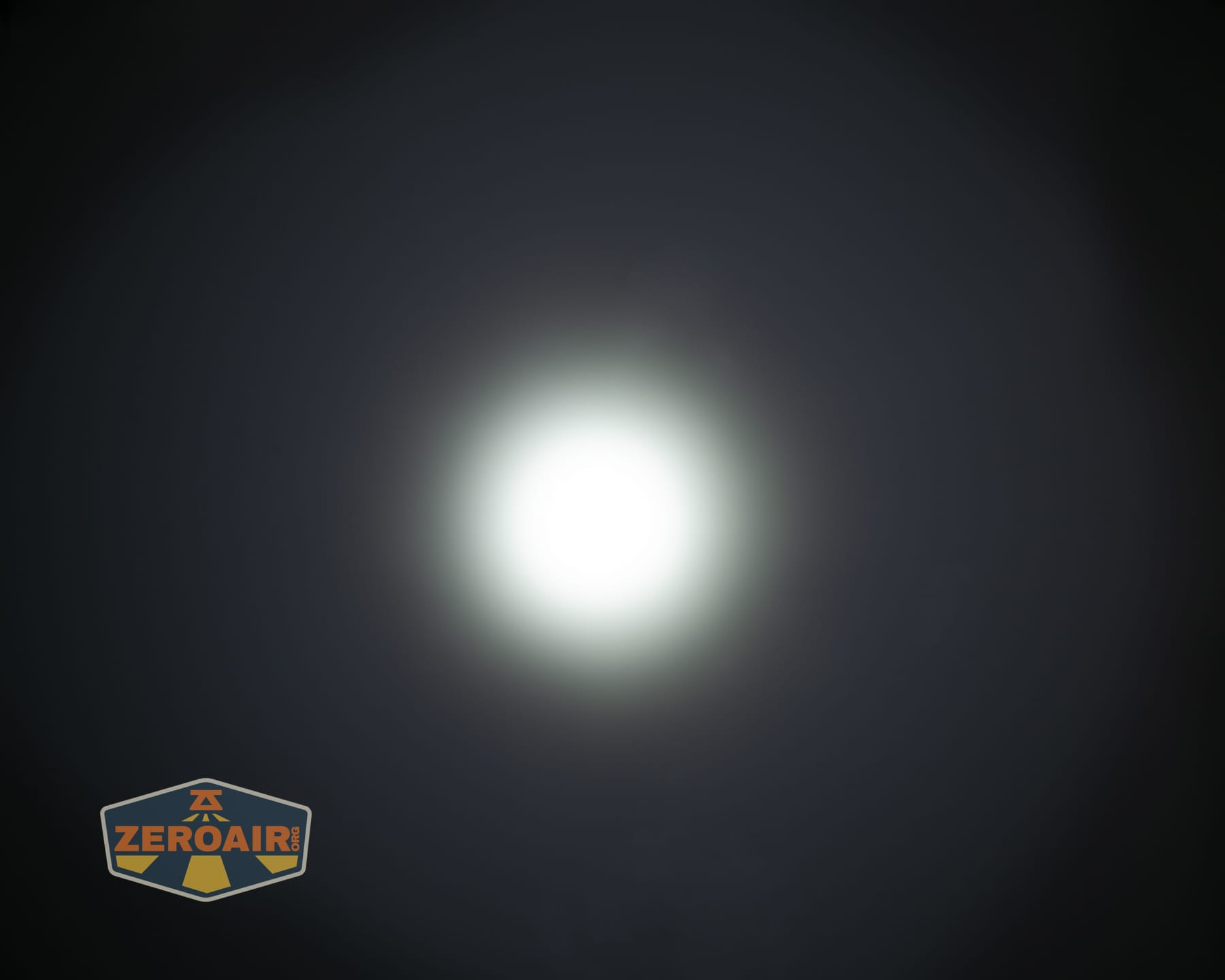 Nitecore P27iX customizable tactical flashlight beamshots on ceiling