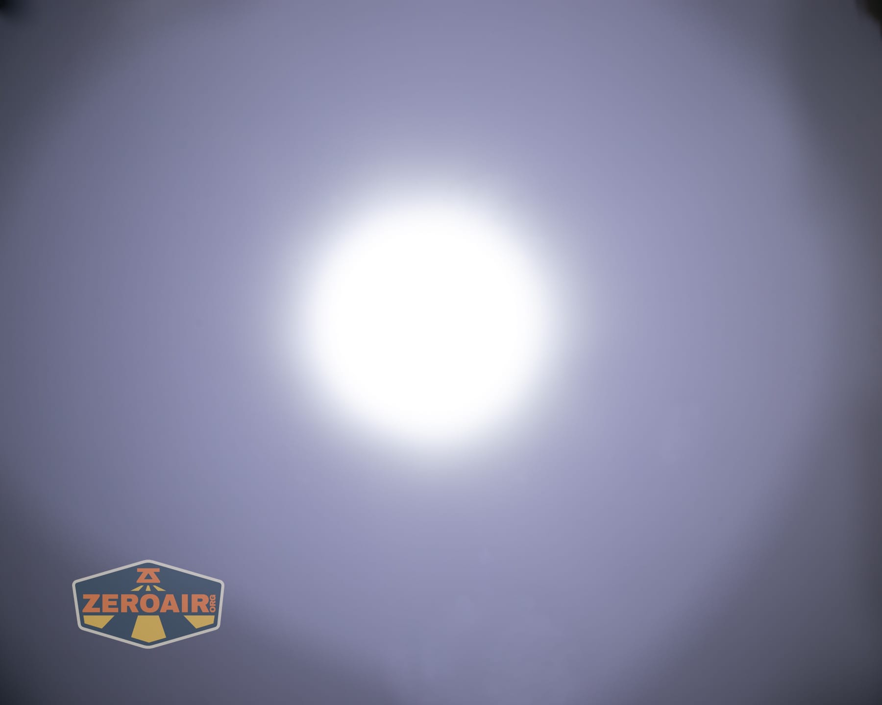 Nitecore P27iX customizable tactical flashlight beamshots on ceiling