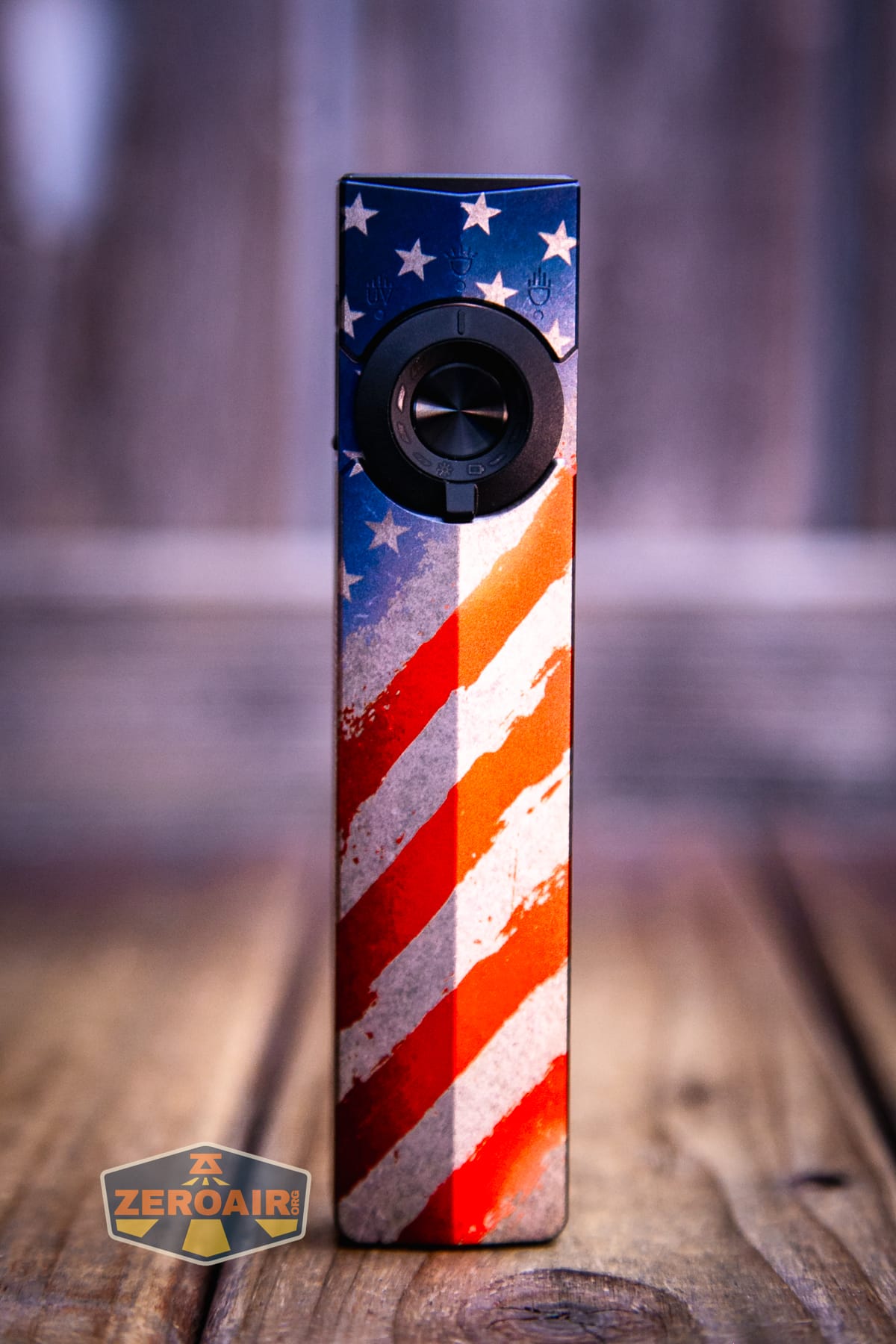Olight Arkpro Stars and Stripes flat flashlight showing all sides