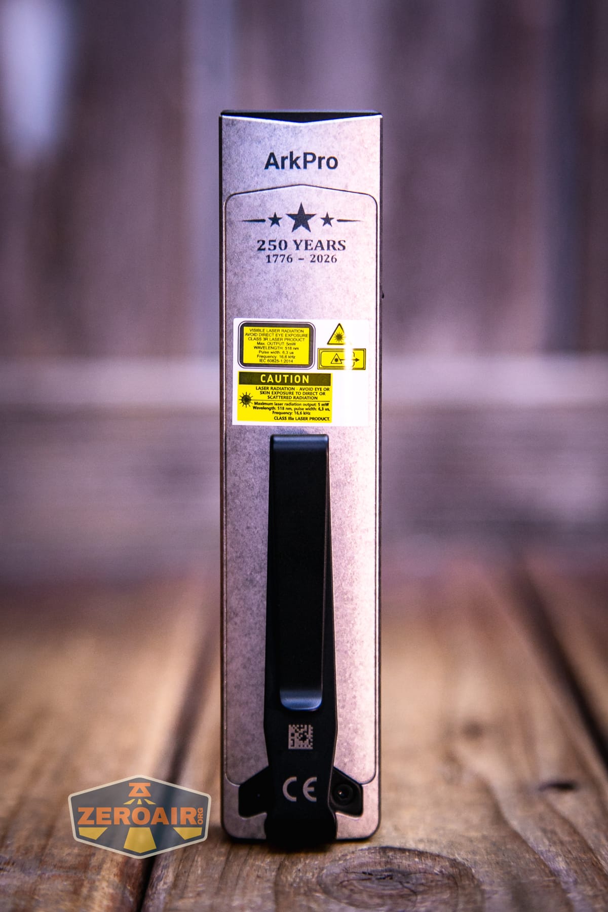 Olight Arkpro Stars and Stripes flat flashlight showing all sides