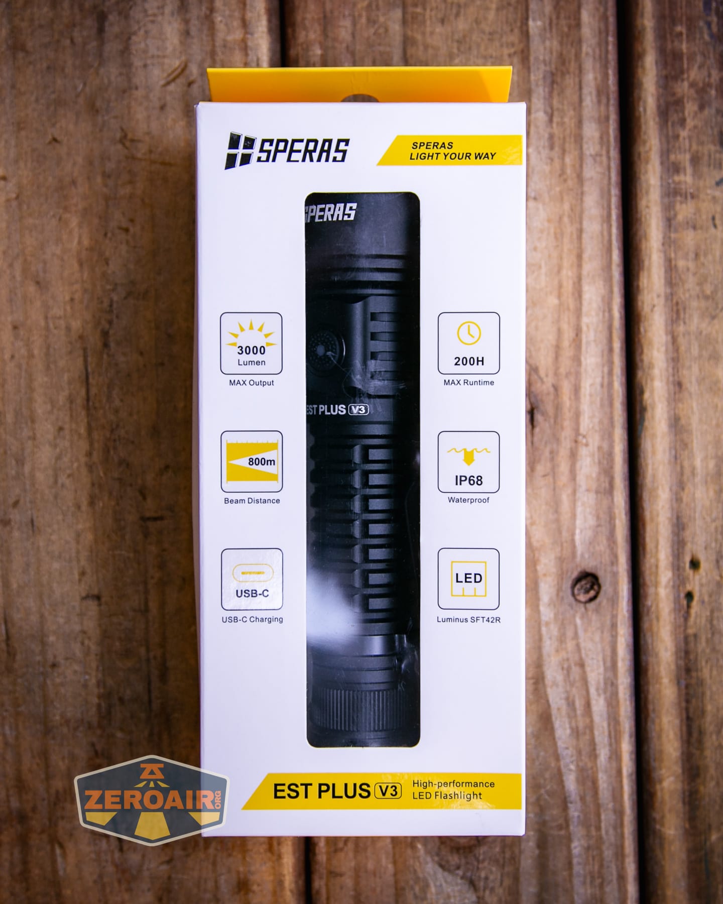 Speras EST PLUS V3 flashlight box