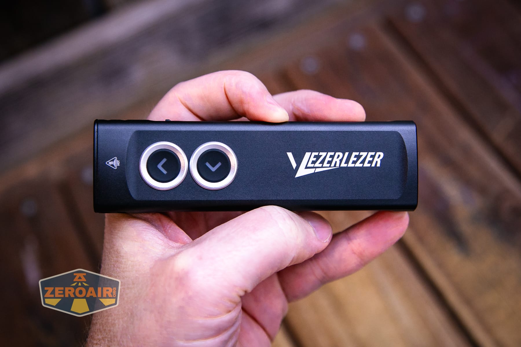 Vezerlezer WK2 flat flashlight in hand