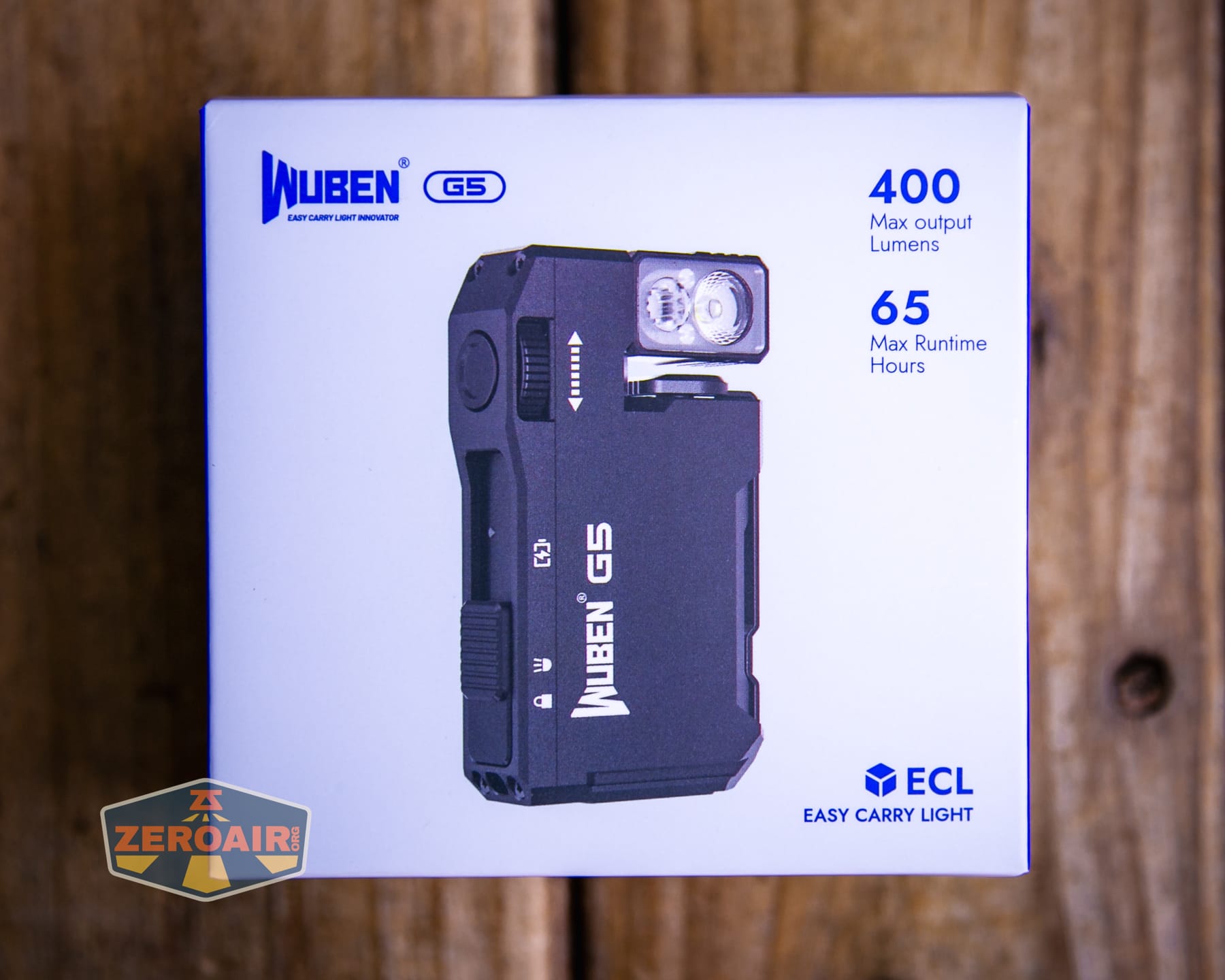 Wuben G5 Yellow EDC Keychain flashlight box