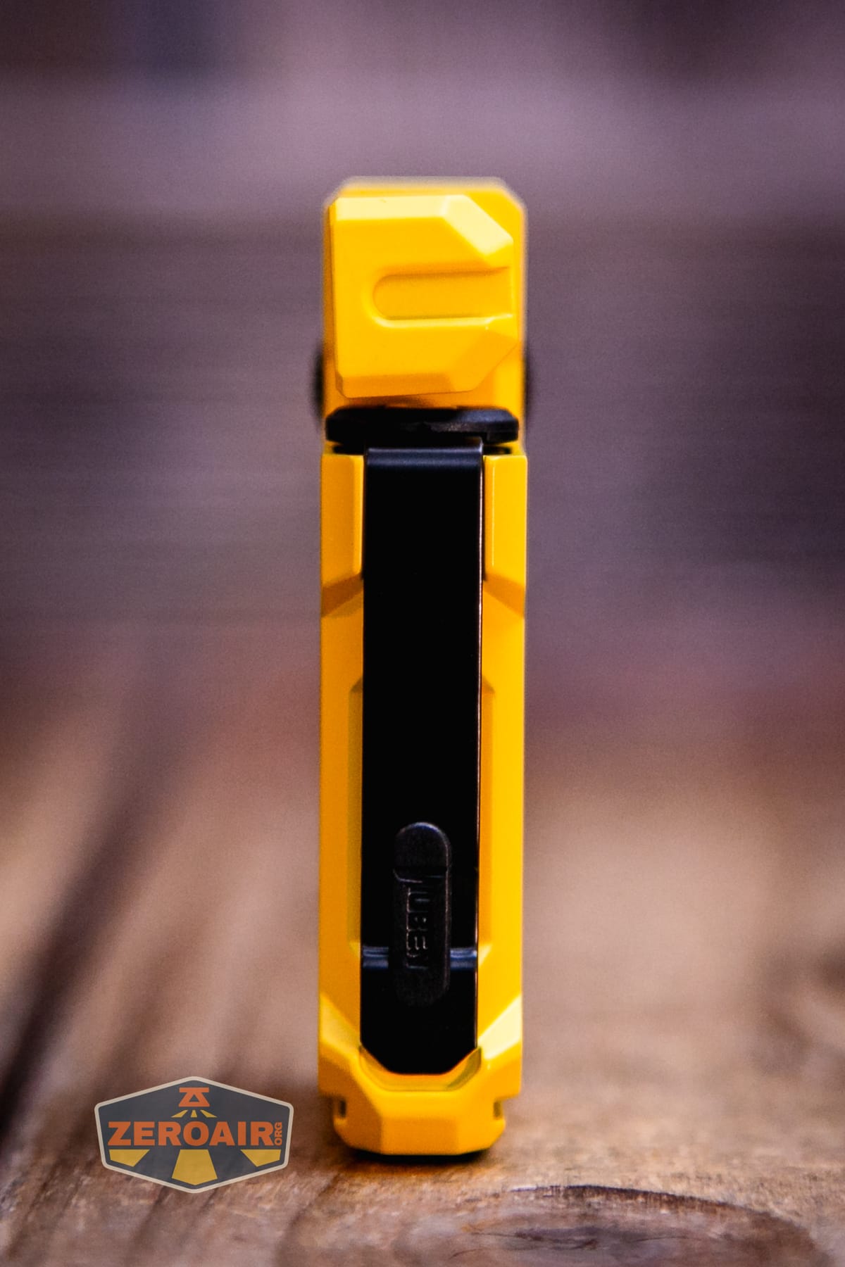 Wuben G5 Yellow EDC Keychain flashlight showing all sides