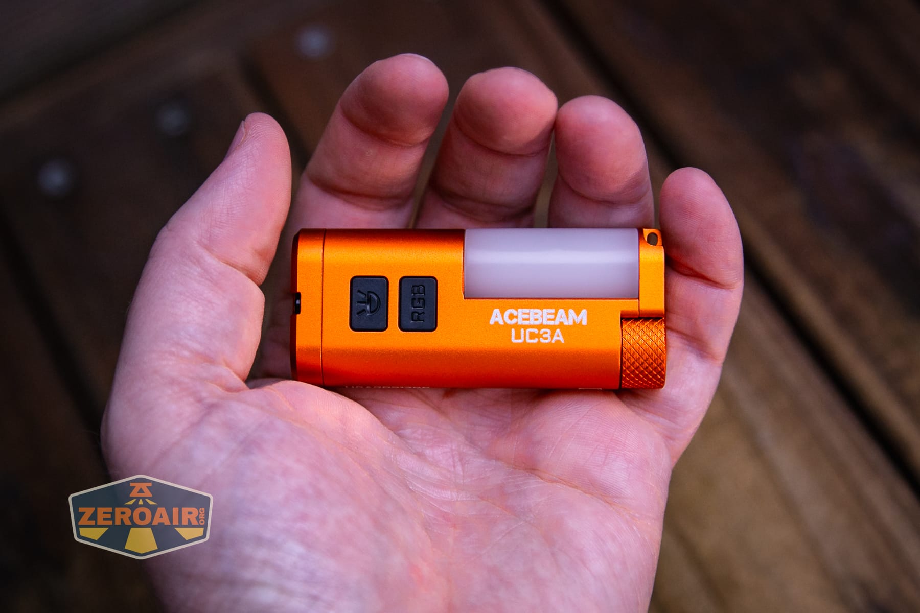 Acebeam UC3A Signal flashlight in hand