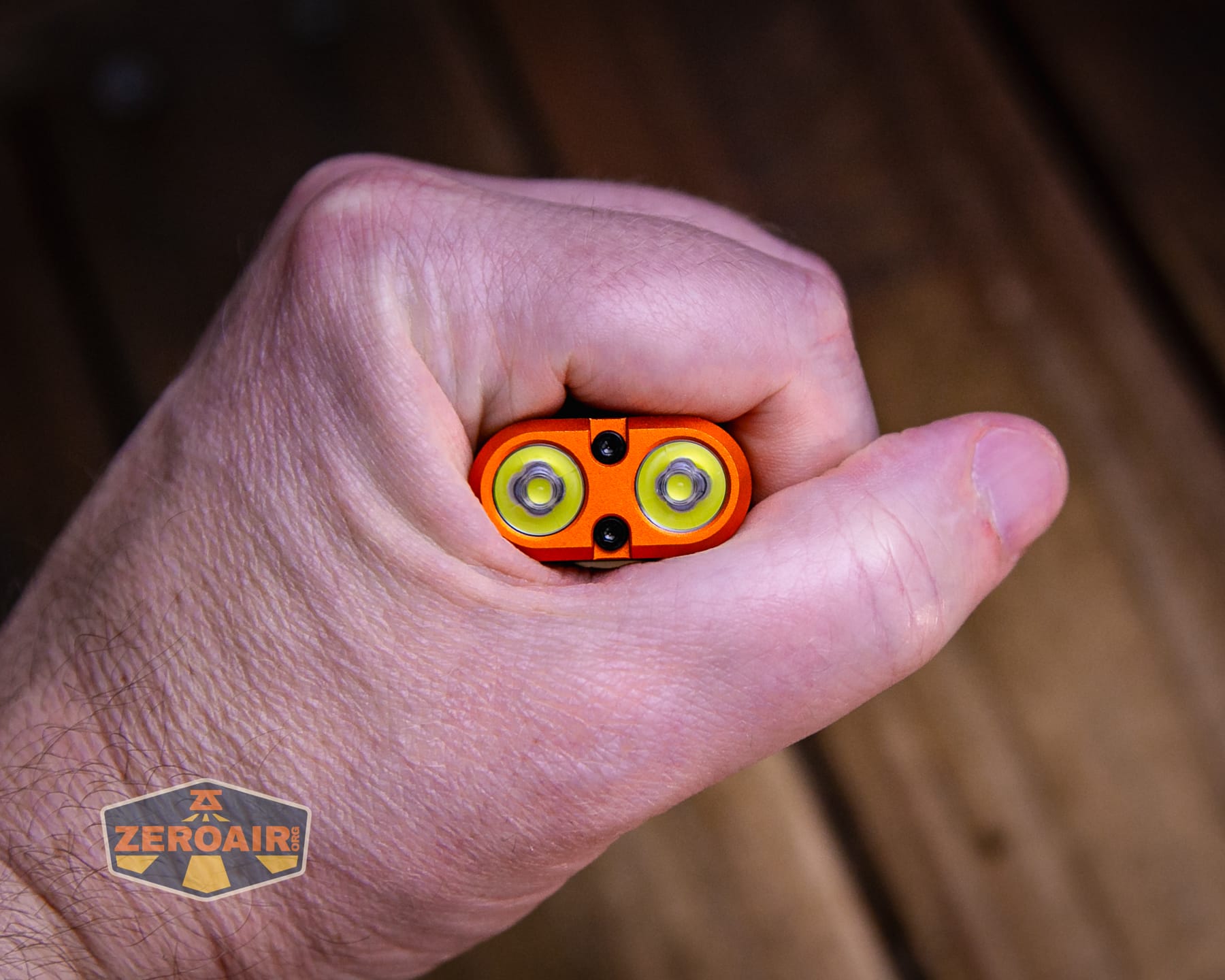 Acebeam UC3A Signal flashlight in hand