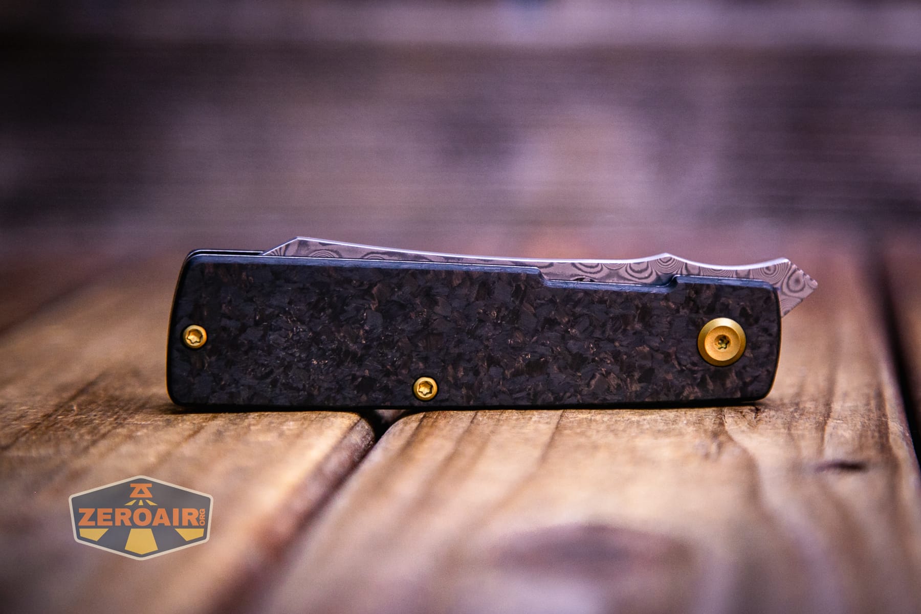 Kansept Higonokami liner lock knife non clip-side view, closed