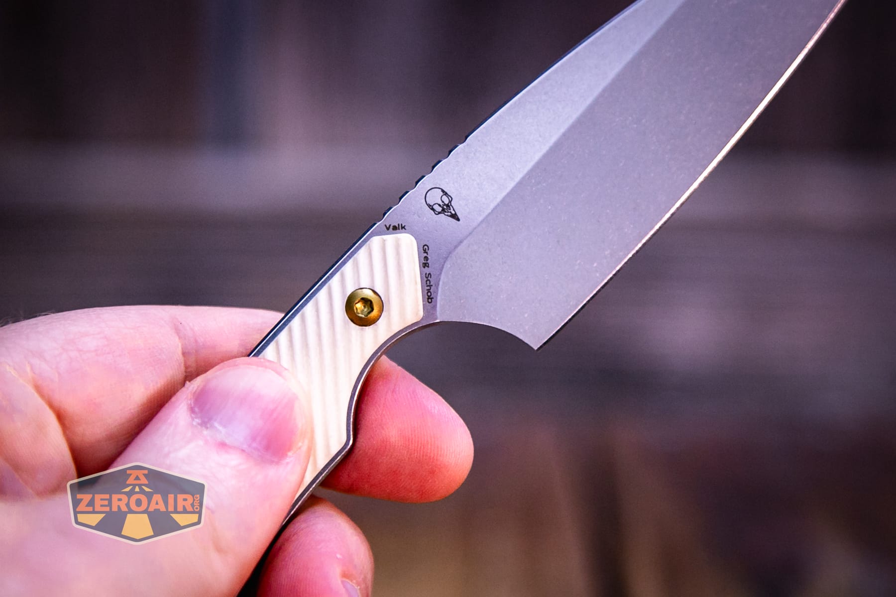 Kansept Valk Fixed blade knife labels and logos